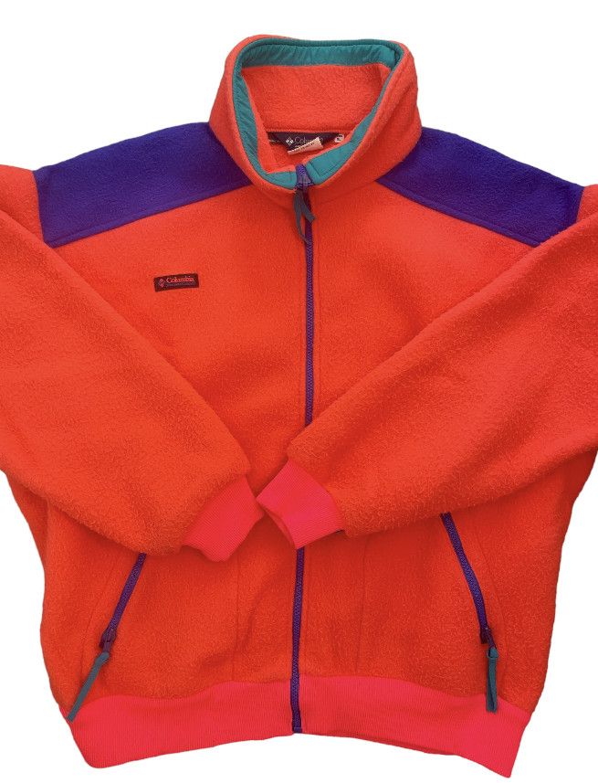 Columbia Vintage Columbia Neon Sweater Size L / US 10 / IT 46 - 2 Thumbnail