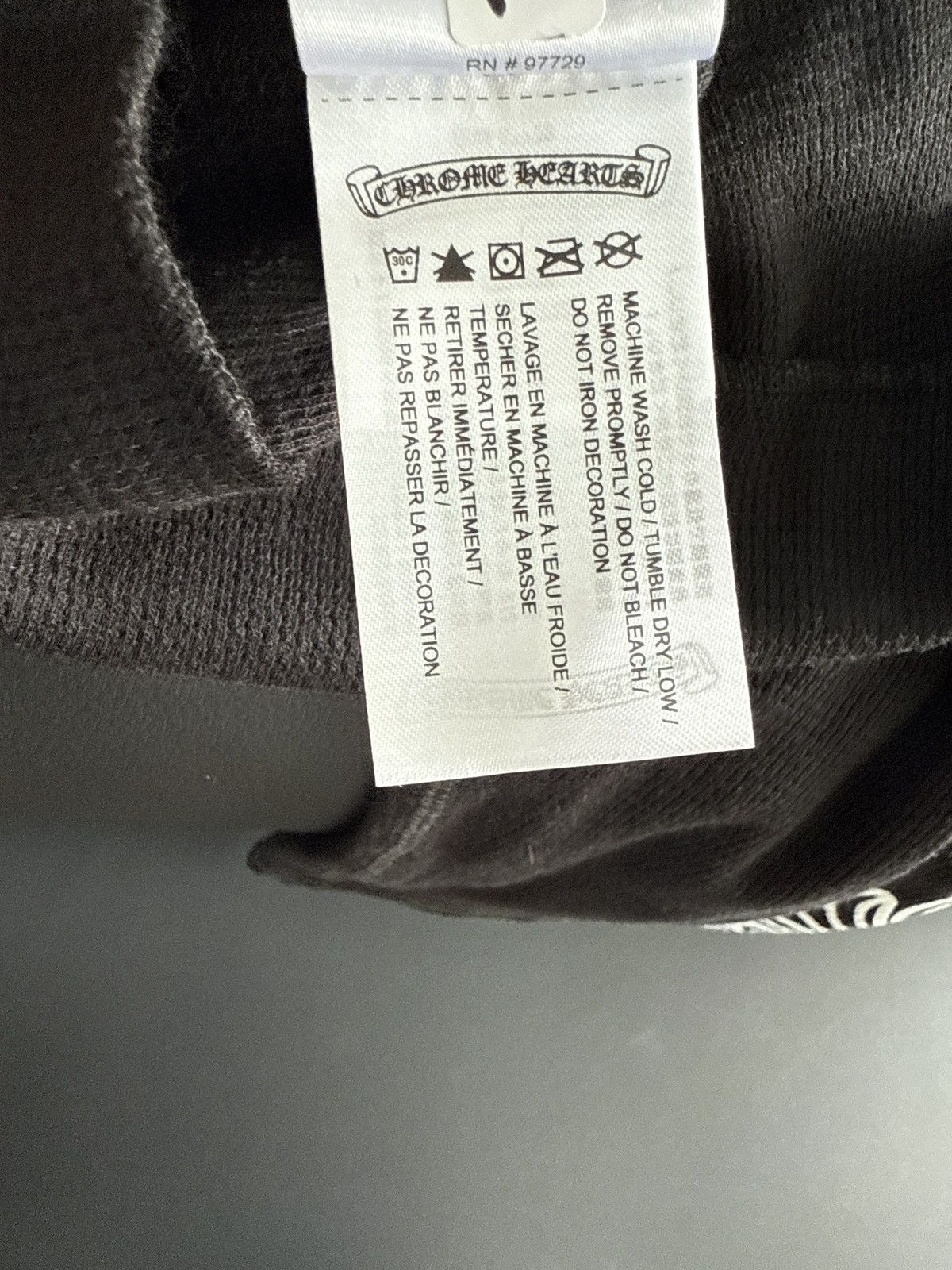 Chrome Hearts CHROME HEARTS HORSESHOE FLORAL THERMAL BLACK WHITE Size US L / EU 52-54 / 3 - 8 Thumbnail