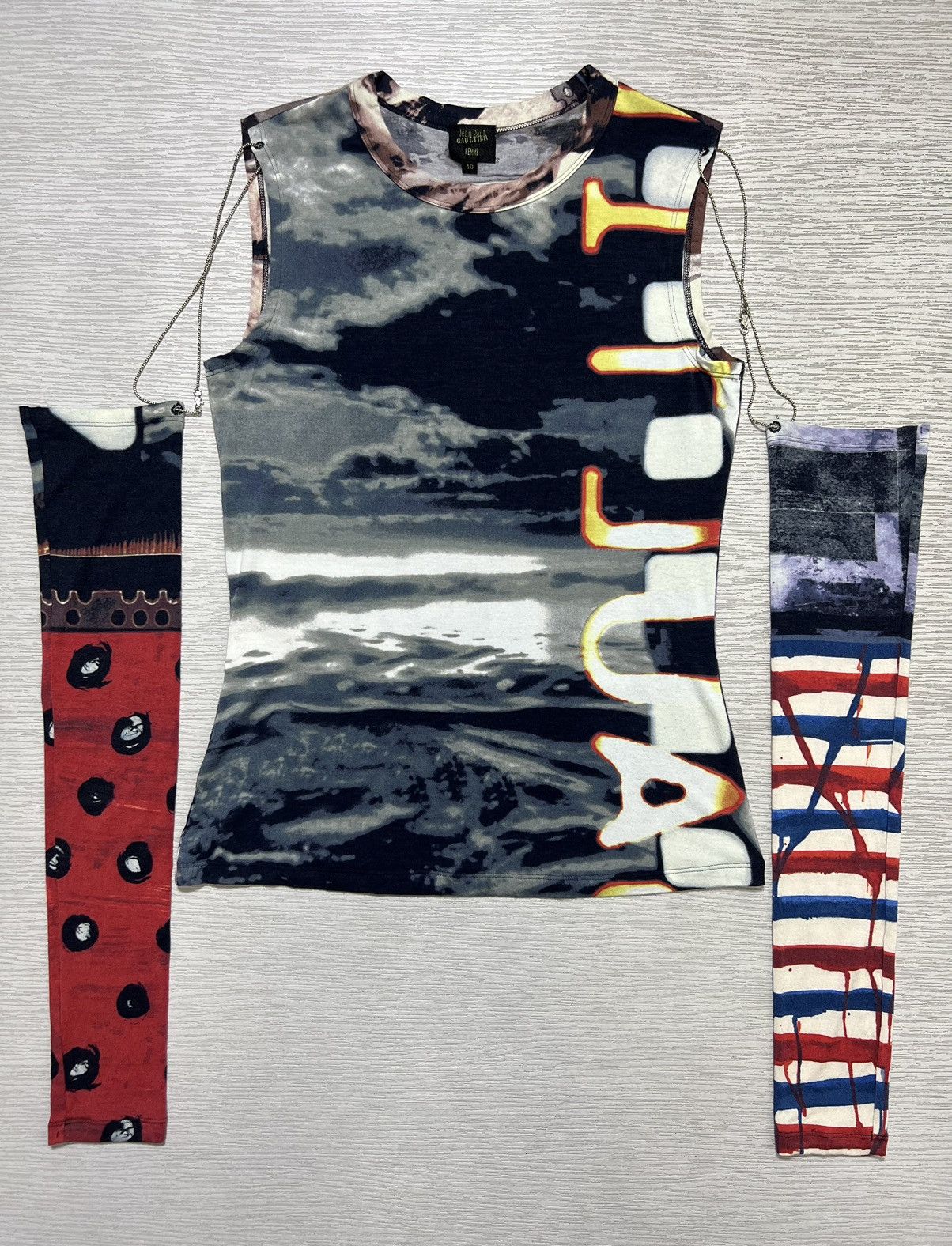 Jean Paul Gaultier JEAN PAUL GAULTIER F/W 1997 FIGHT RACISM MESH