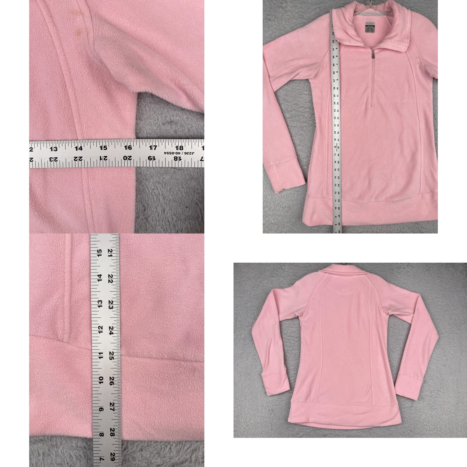 Pinko Columbia Titanium Fleece Sweater Womens Small Pink Quarter Zip Hiking Camping Size S / US 4 / IT 40 - 8 Thumbnail