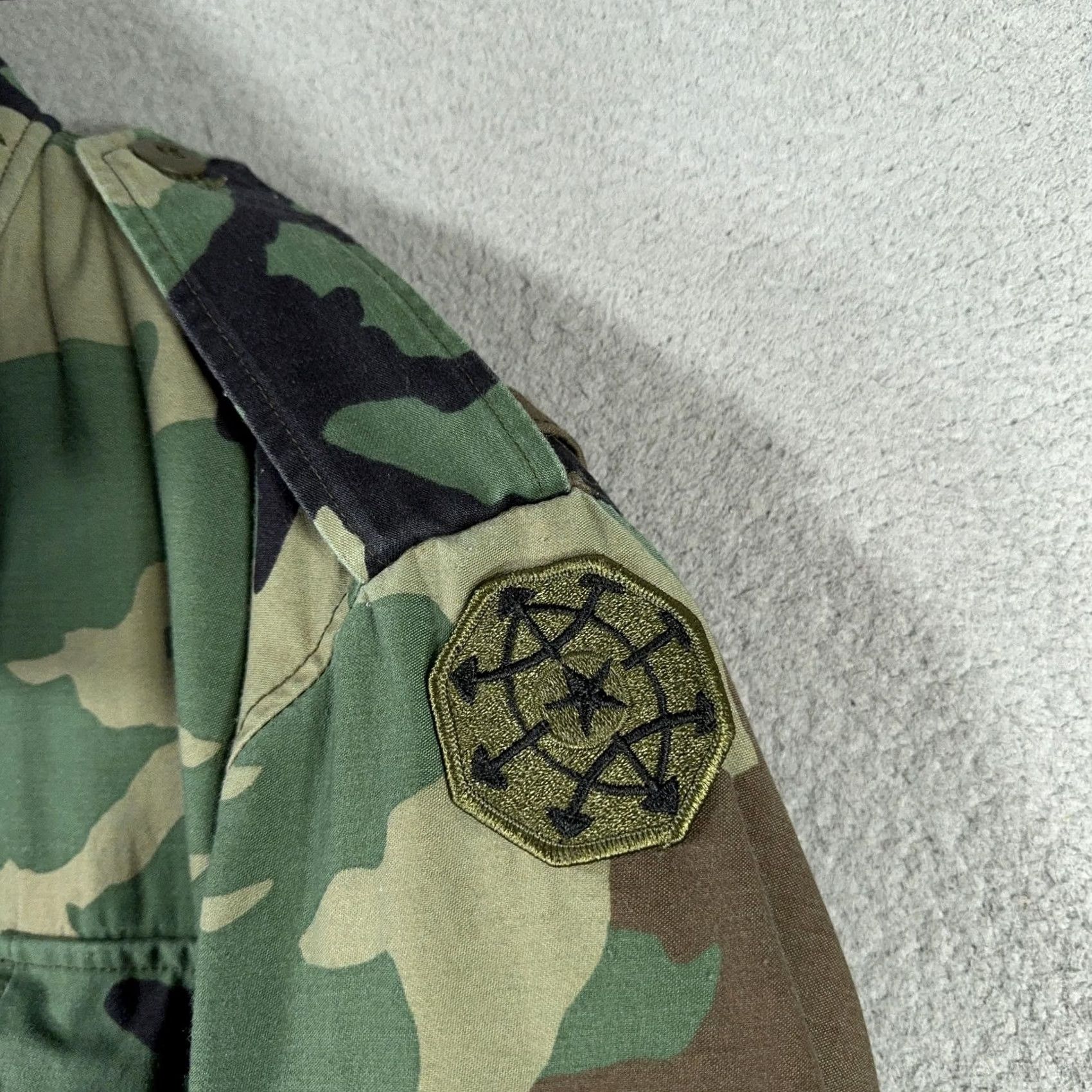 Vintage VINTAGE US Army M-65 Field Jacket Mens Medium Regular Woodland Camouflage Hooded M65 Size US M / EU 48-50 / 2 - 7 Thumbnail