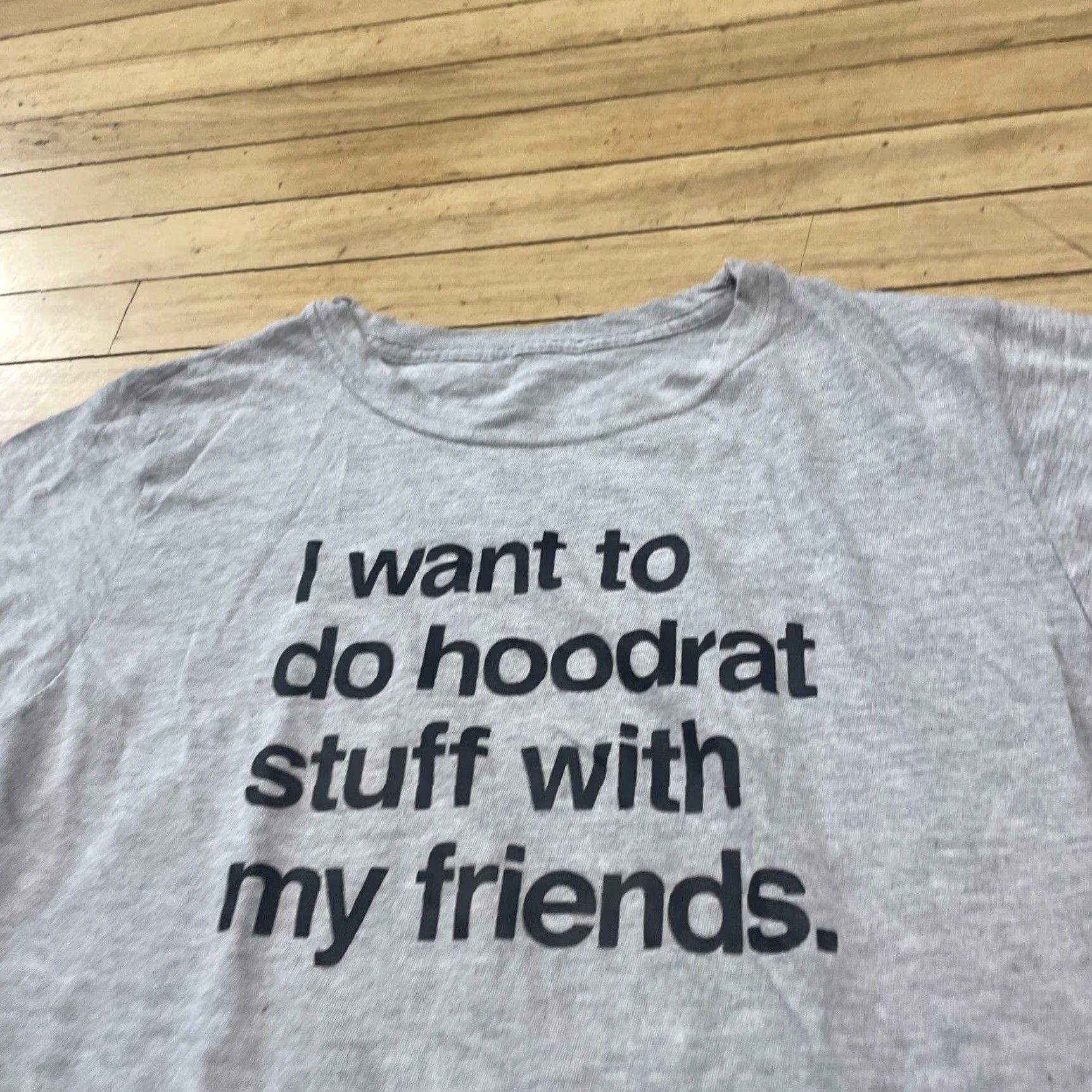 Vintage I want to do hoodrat stuff with my friends Graphic Shirt Women XL Gray Y2K Tee Size XL / US 12-14 / IT 48-50 - 5 Thumbnail