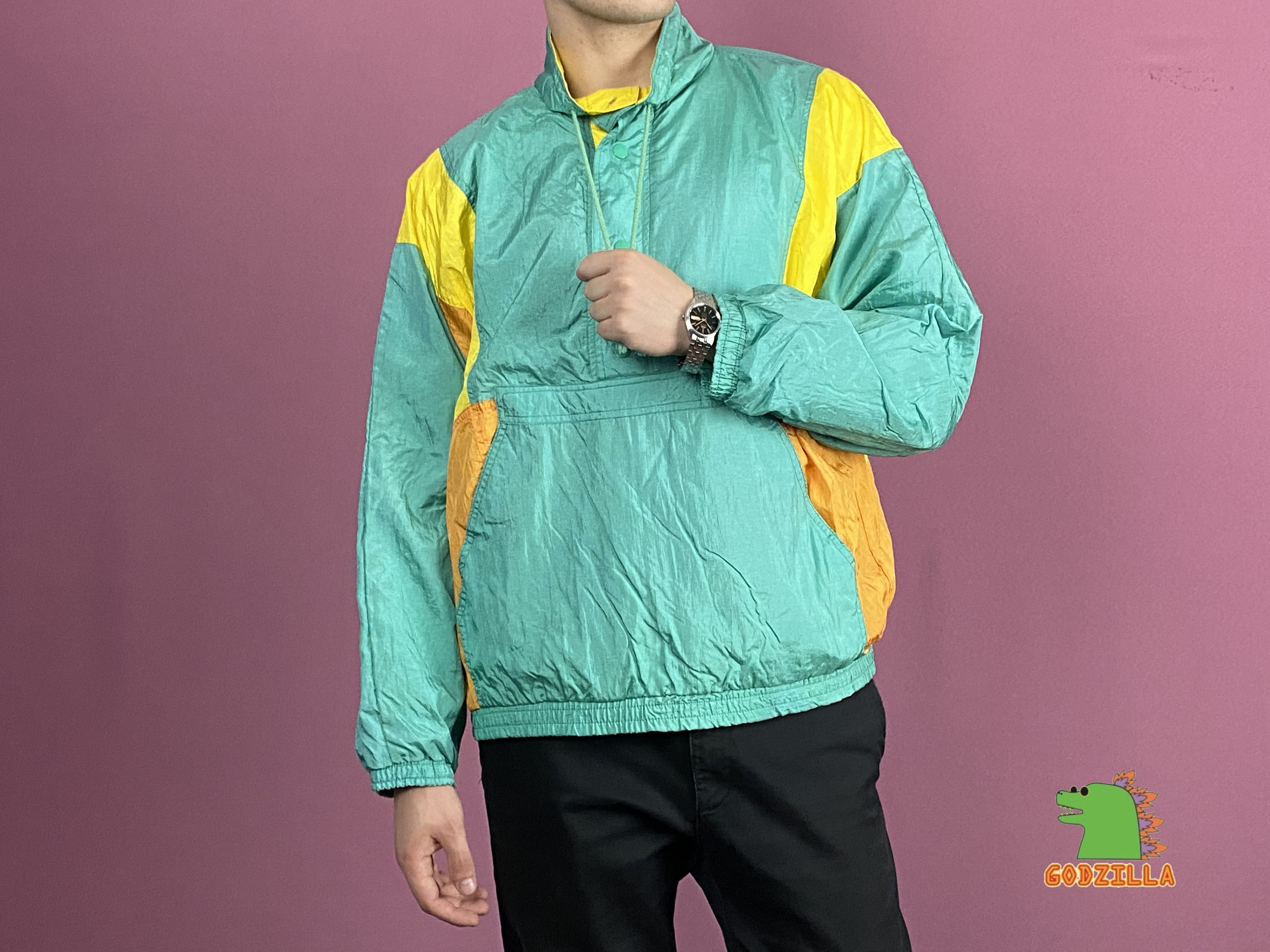 Vintage 90s Vintage Men's Windbreaker Jacket - M Size US M / EU 48-50 / 2 - 4 Thumbnail