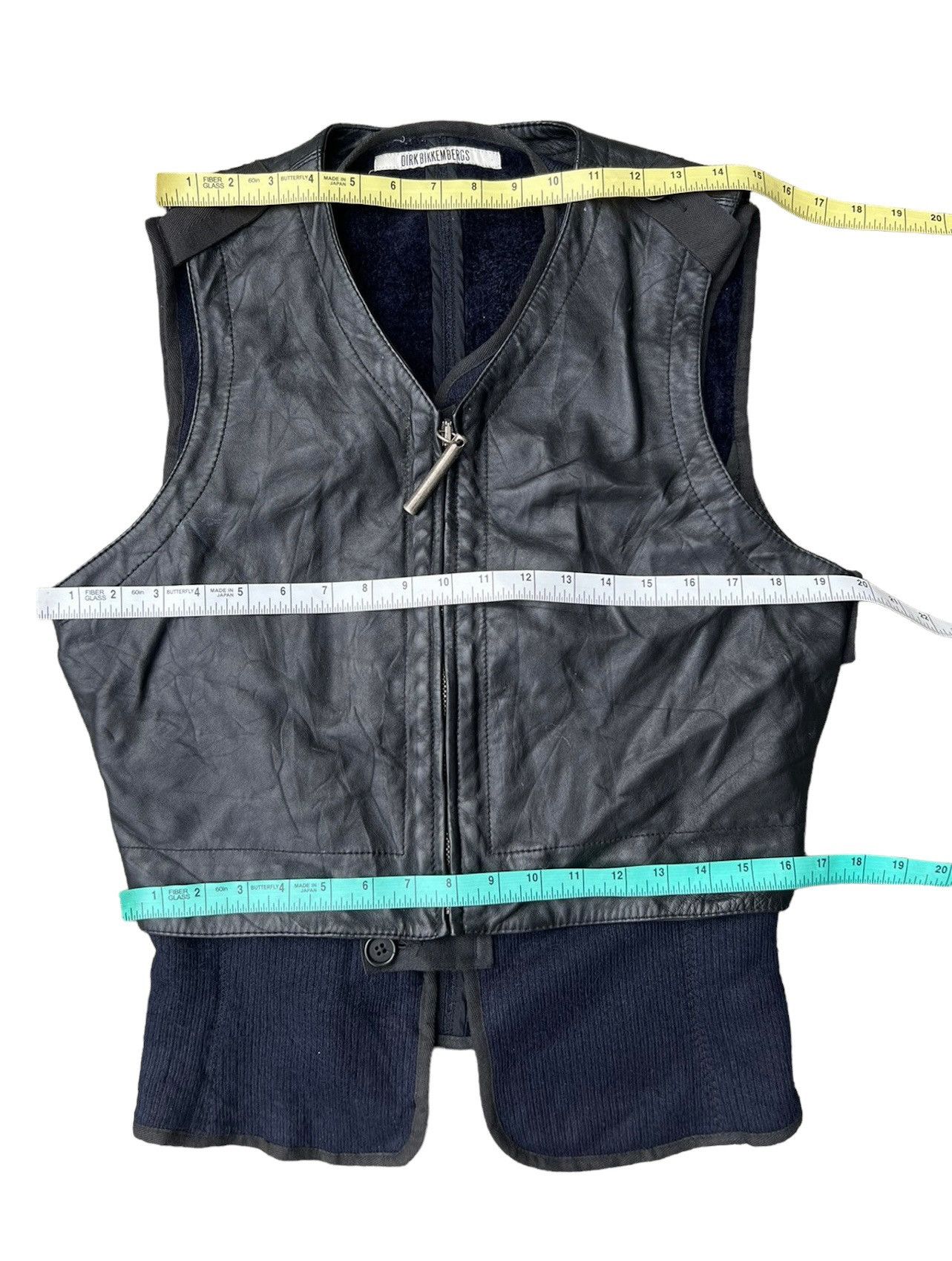トップス 90s Dirk Bikkembergs Leather Vest Vintage 90s DIRK BIKKEMBERGS Detachable Linig Leather Vest