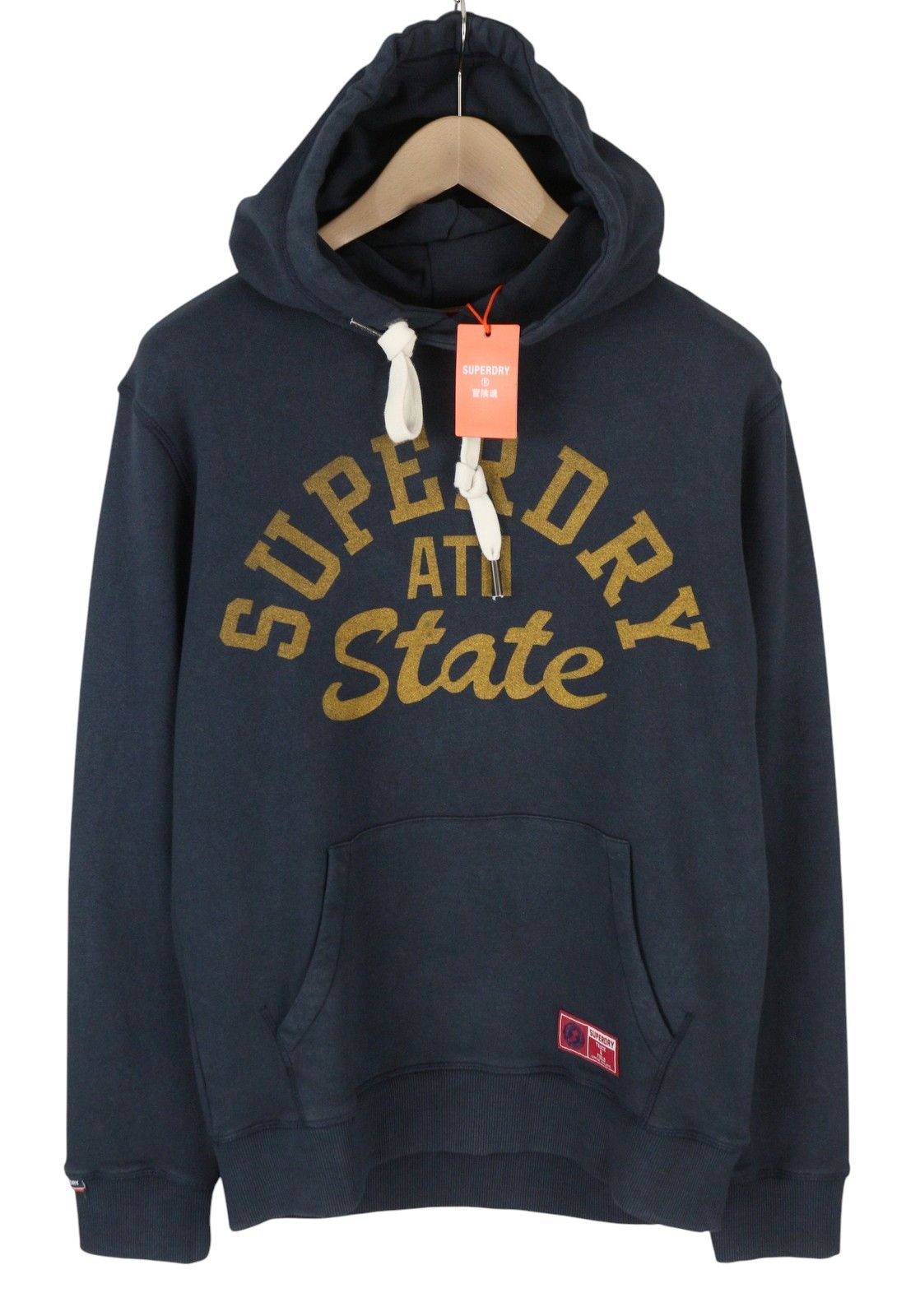 Superdry TRACK & FIELD M Dark Blue Kangaroo Hoodie 87124 Size US M / EU 48-50 / 2 - 2 Thumbnail