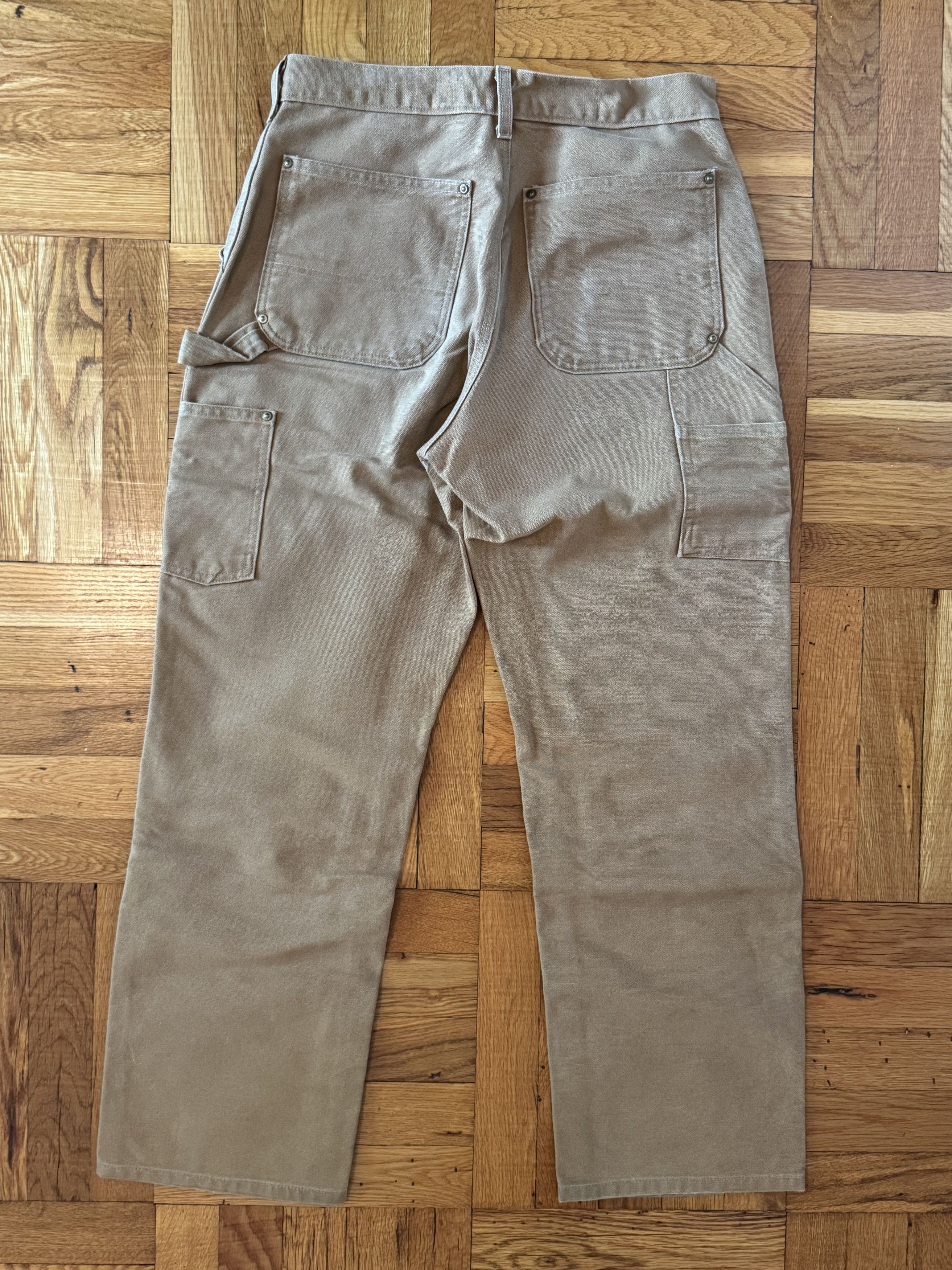 Carhartt Brown B01 Duck Double-Front Dungaree Work Pants Size US 31 - 2 Thumbnail