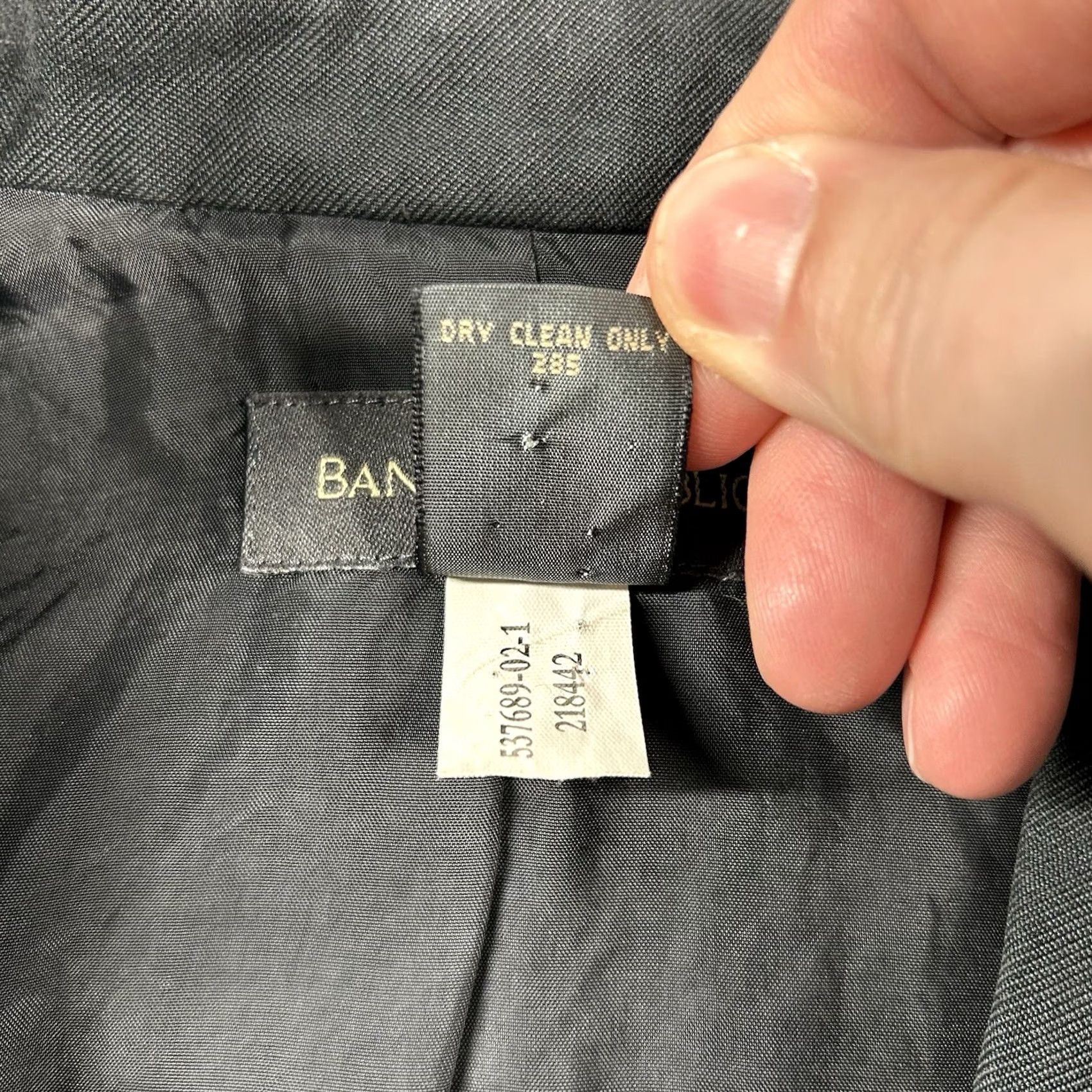 Banana Republic Banana Republic Womens Blazer 8 Silk One-Button Career Charcoal Gray Sports Coat Size M / US 6-8 / IT 42-44 - 4 Thumbnail