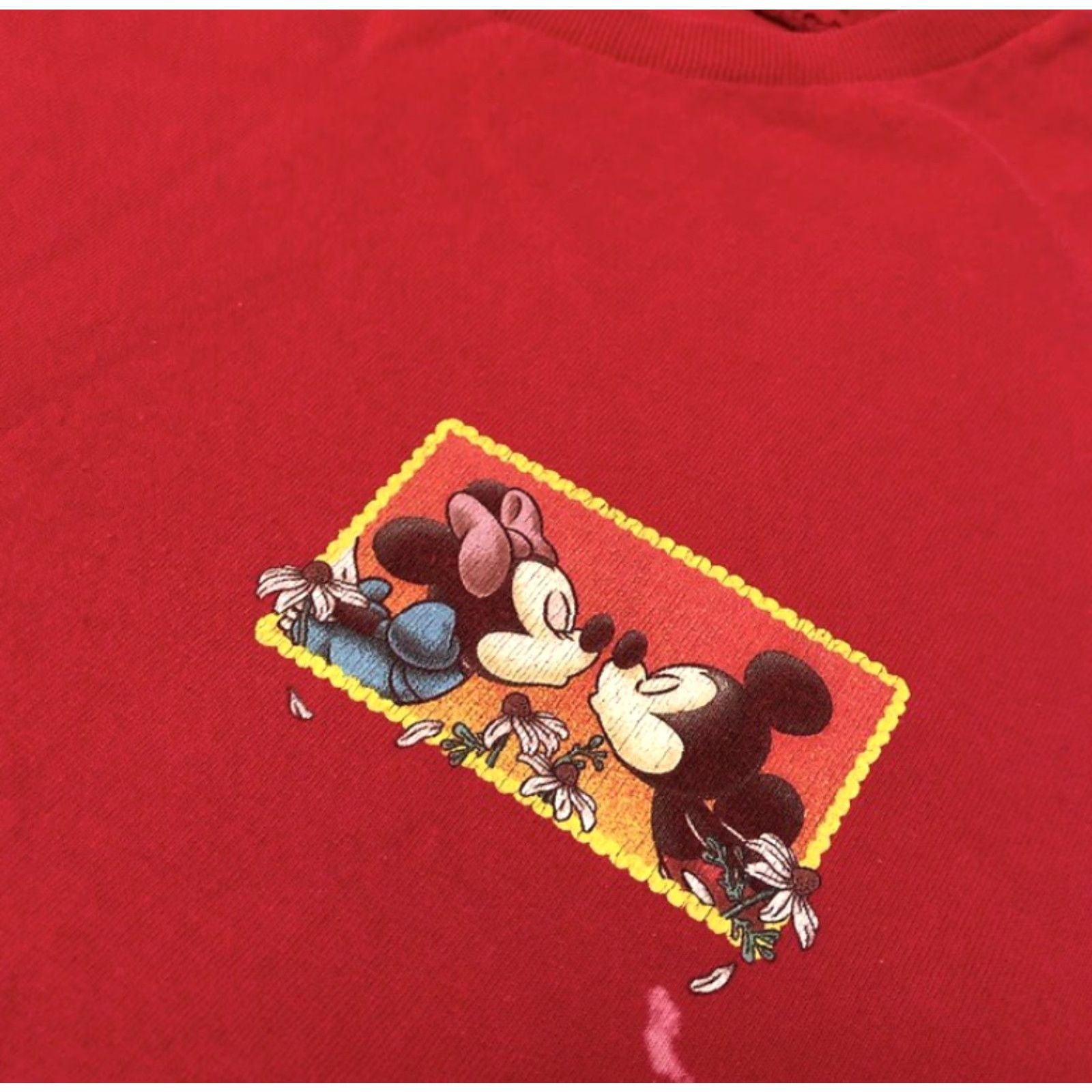 Disney VINTAGE 90s Disney Mickey & Minnie Mouse Graphic Shirt Red XL Mens Size US XL / EU 56 / 4 - 2 Thumbnail