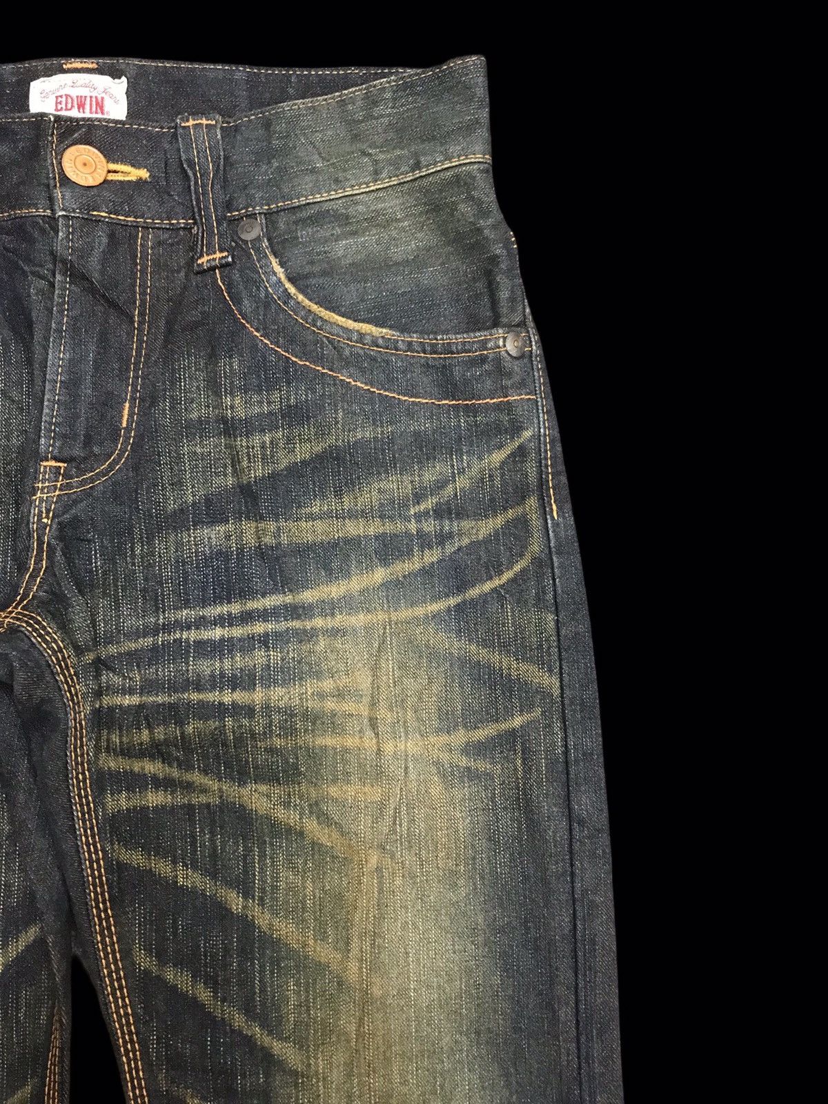 💥ARCHIVAL💥EDWIN RUSTY WASH INSANE FADES STYLE DENIM F380
