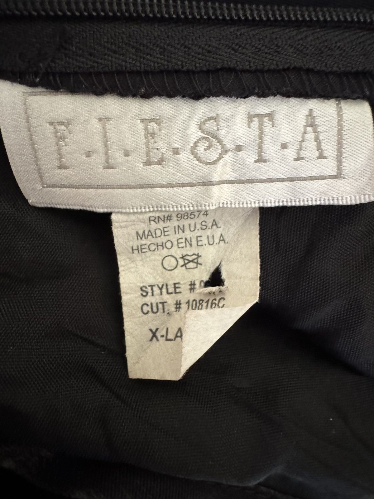 Vintage Fiesta jet black sheen shimmer iridescent maxi long A-line Size 30" / US 8 / IT 44 - 3 Thumbnail
