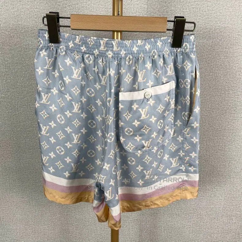 Louis Vuitton LV Striped Elastic Straight Casual Shorts. Size US 34 / EU 50 - 2 Thumbnail