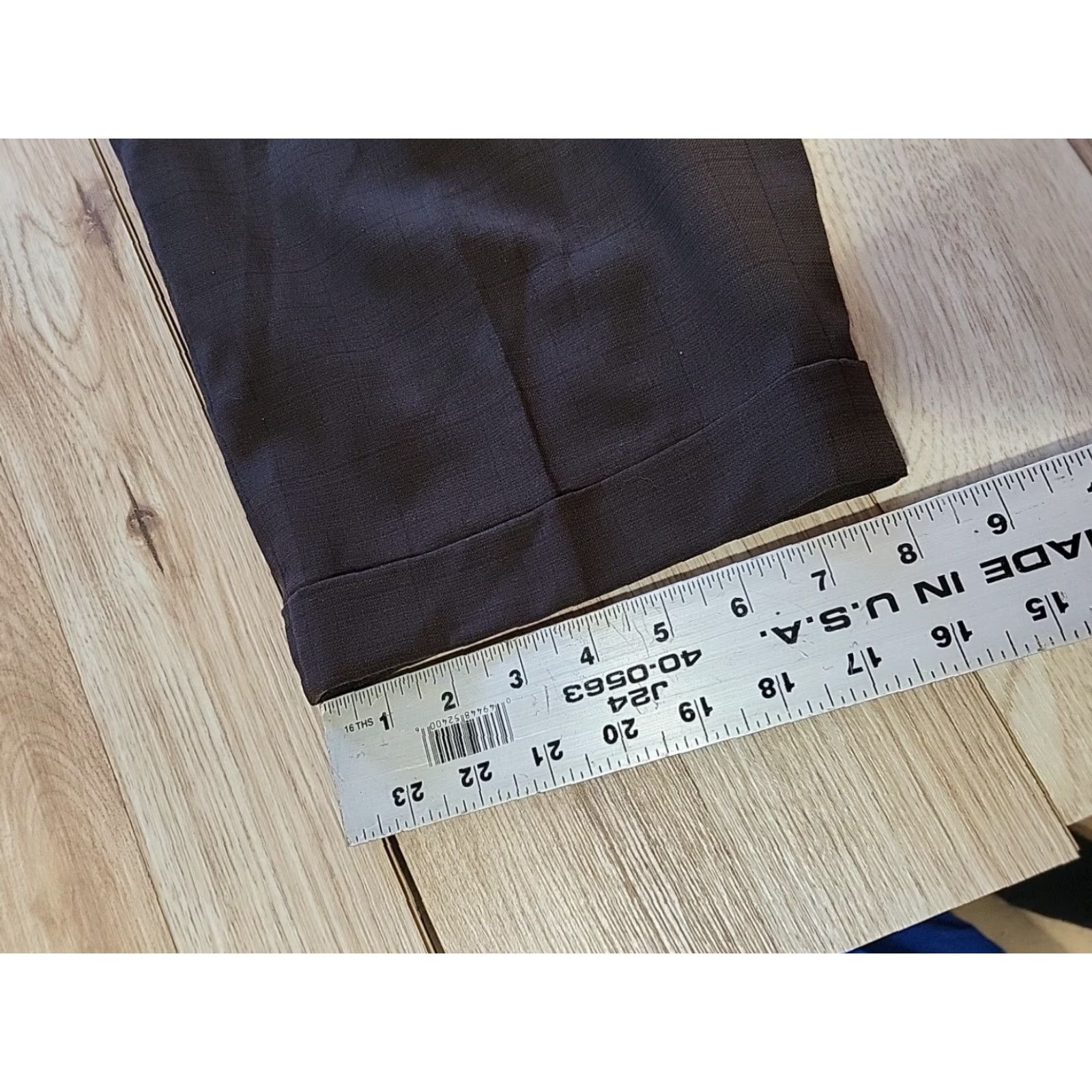 Vintage VINTAGE HS&M DRESS PANTS Pants Wool Blend Brown 40 In Regular Straight Cuffed Pleated Zipper Button Mens Size US 40 / EU 56 - 2 Thumbnail