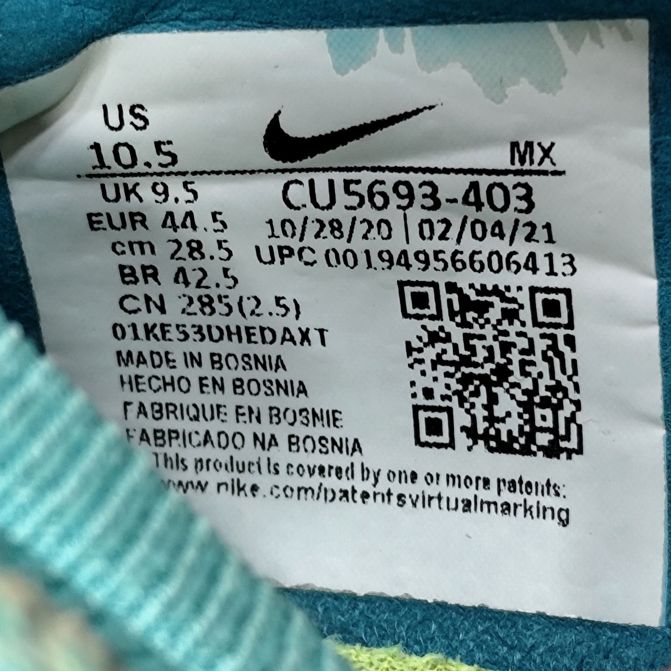 Nike ACG Nike Mercurial Vapor 14 Pro FG Bosnia Size US 10.5 / EU 43-44 - 9 Thumbnail