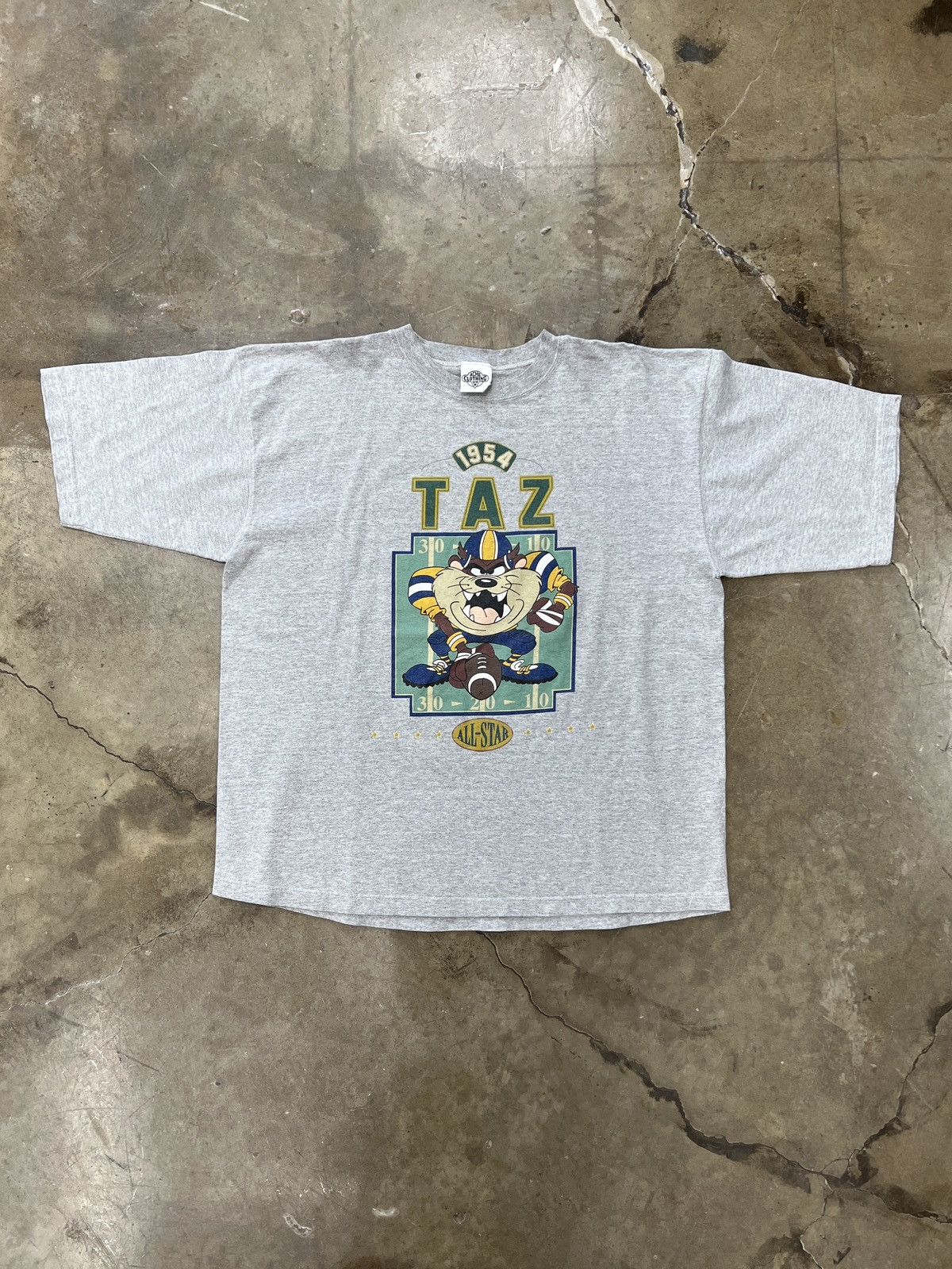 Vintage × Warner Bros Vintage Looney Tunes Taz All-Star Football Tee XL Size US XL / EU 56 / 4 - 2 Thumbnail