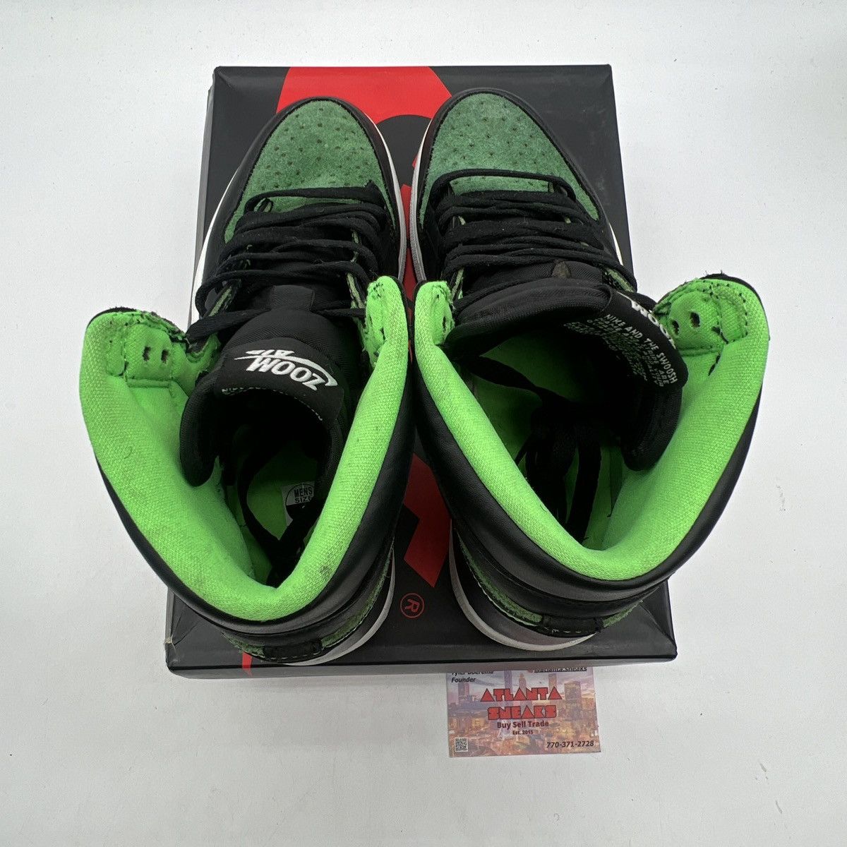 Nike Air Jordan 1 high zoom zen green Size US 8 / EU 41 - 7 Thumbnail