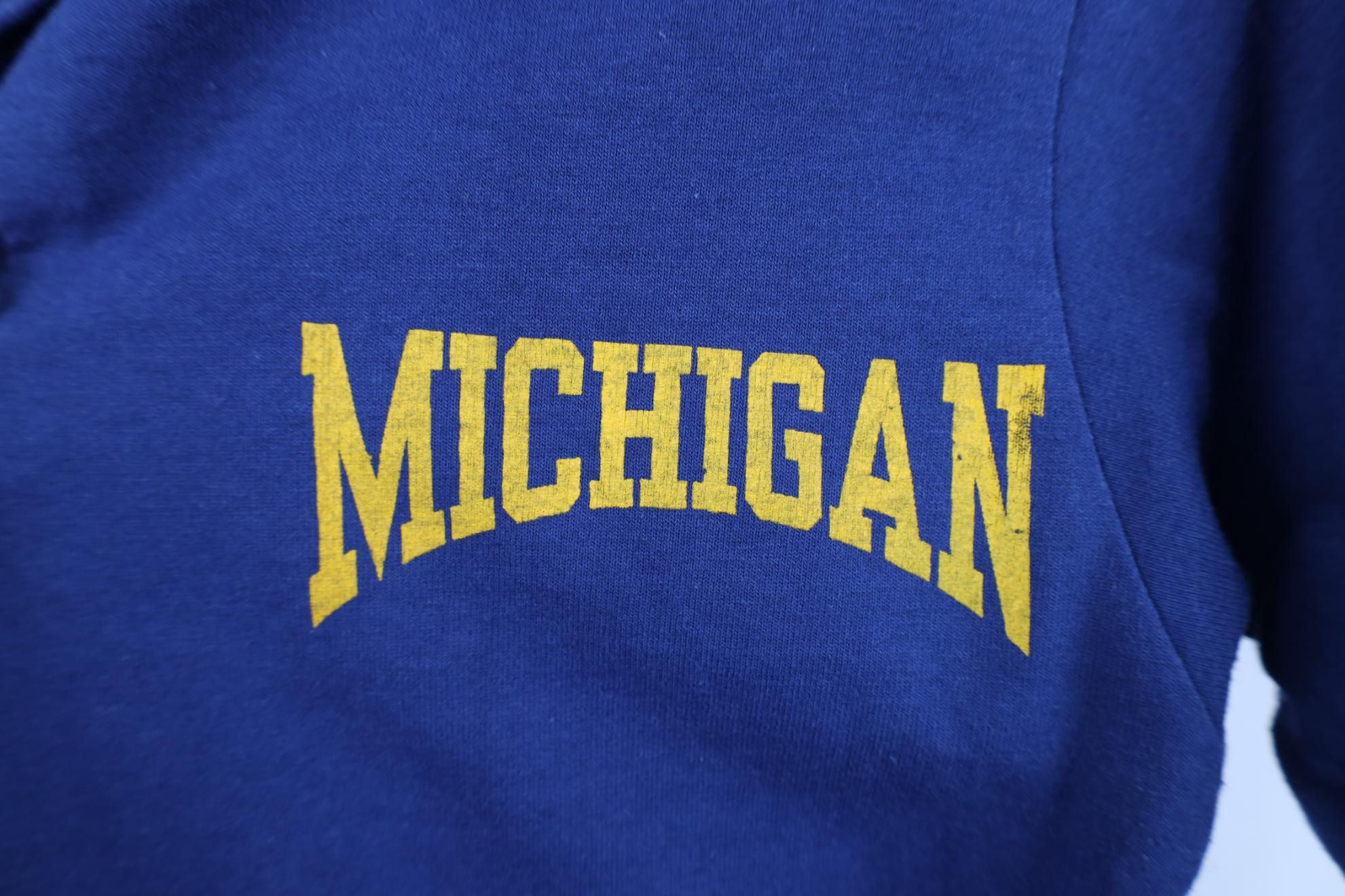 Vintage Vintage 70s 80s University of Michigan Collared Polo Shirt Size US M / EU 48-50 / 2 - 4 Thumbnail