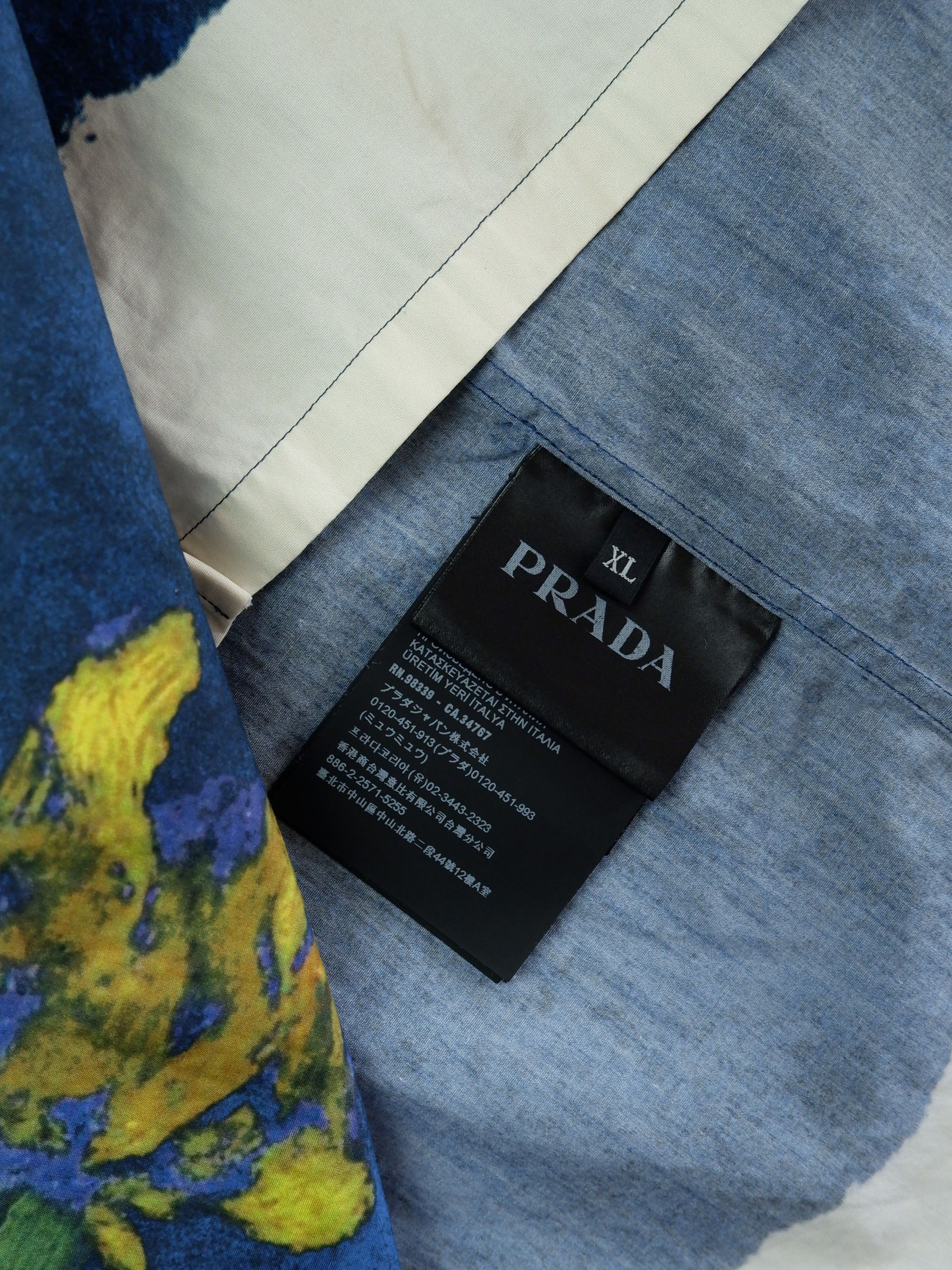 Prada Last drop! Prada hand-painted effect printed shirt SS23 Size US XL / EU 56 / 4 - 6 Thumbnail