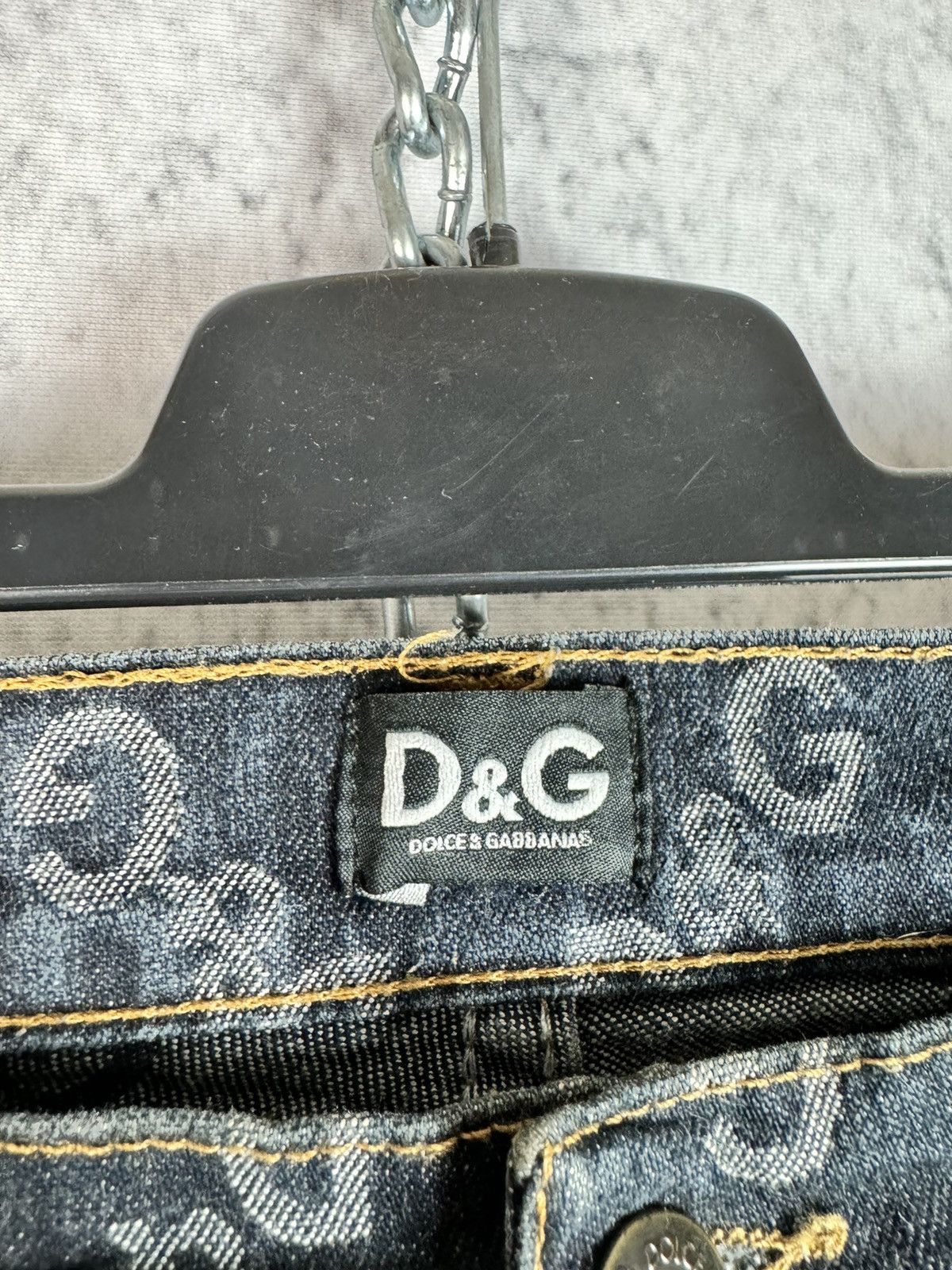 Dolce & Gabbana RARE! Dolce & Gabbana D&G Monogram Denim Jeans Size US 28 / EU 44 - 3 Thumbnail