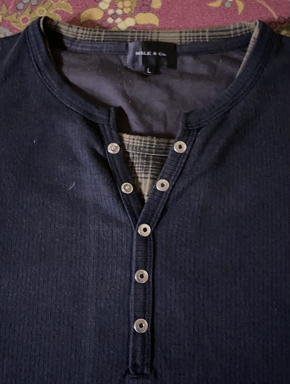 Japanese Brand × Vintage Japanese Brand MALE & Co. Double Layer Long Sleeve Tee Size US L / EU 52-54 / 3 - 3 Thumbnail