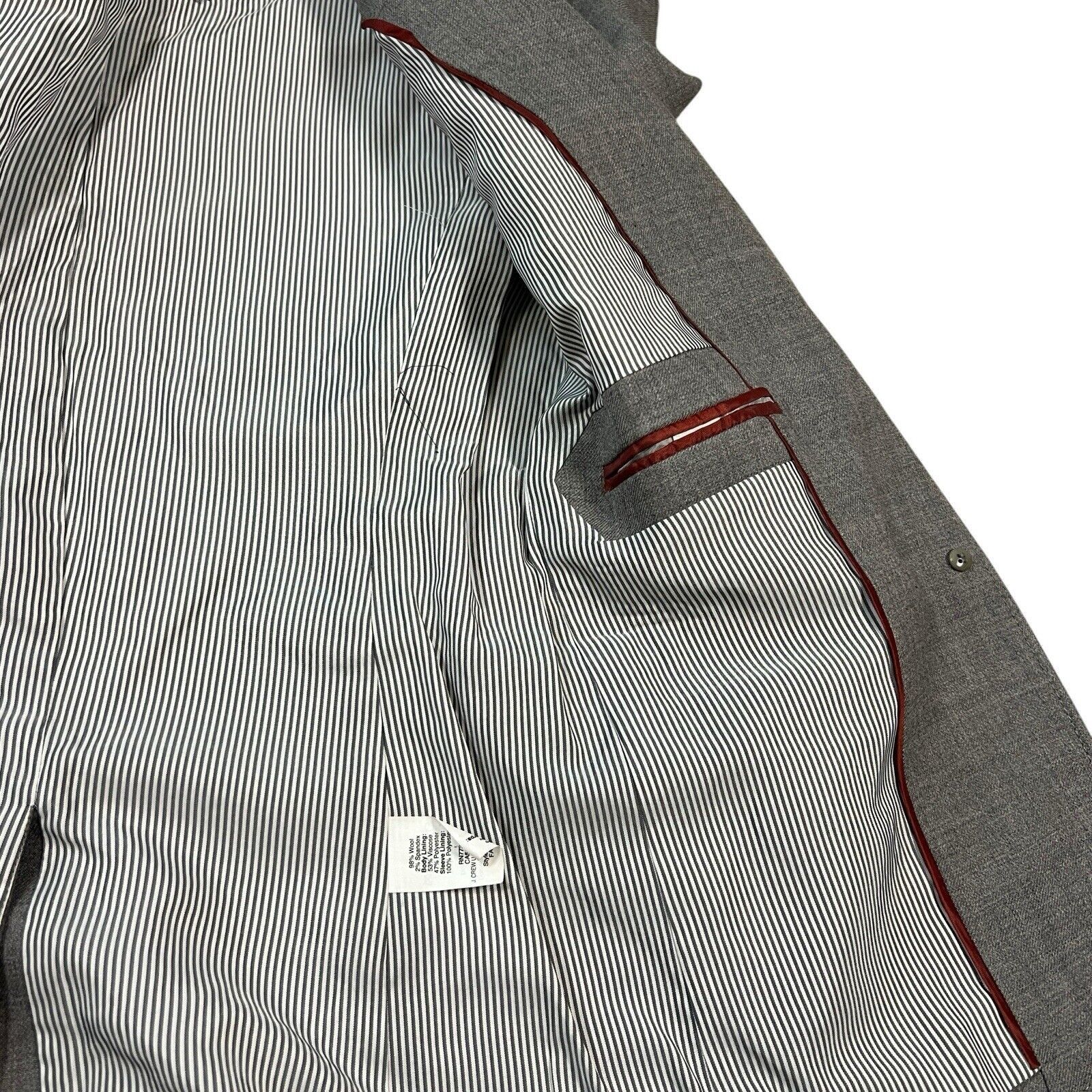J.Crew J.Crew Blazer Womens Grey Wool Schoolboy Preppy Size 2 Size XS / US 0-2 / IT 36-38 - 6 Thumbnail