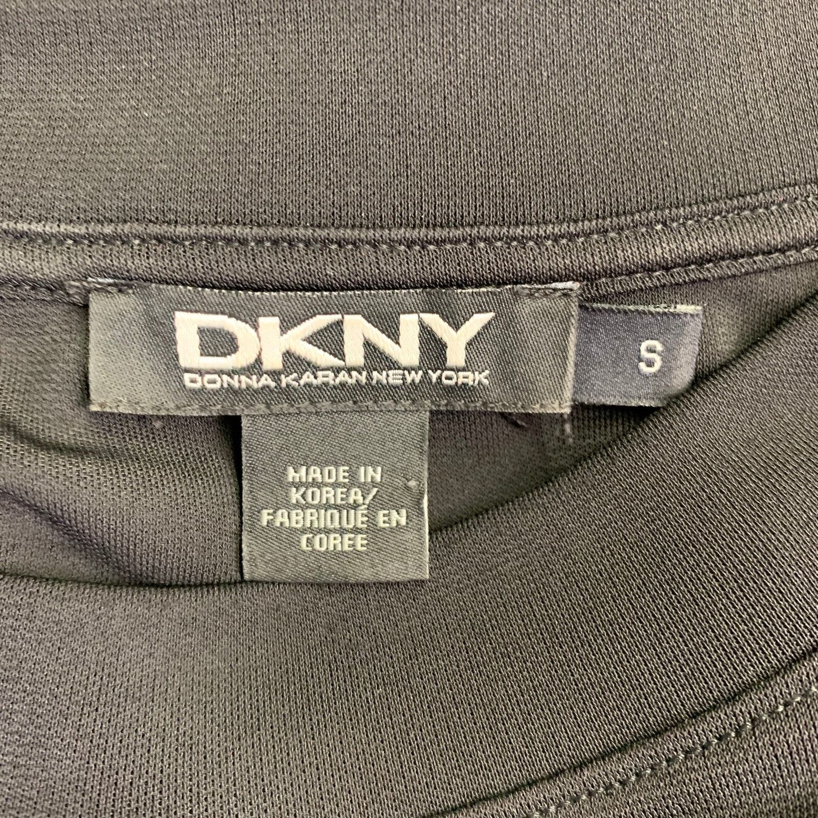 DKNY DKNY Size S Black Polyester Blend Short Sleeve Dress Size S / US 4 / IT 40 - 4 Thumbnail
