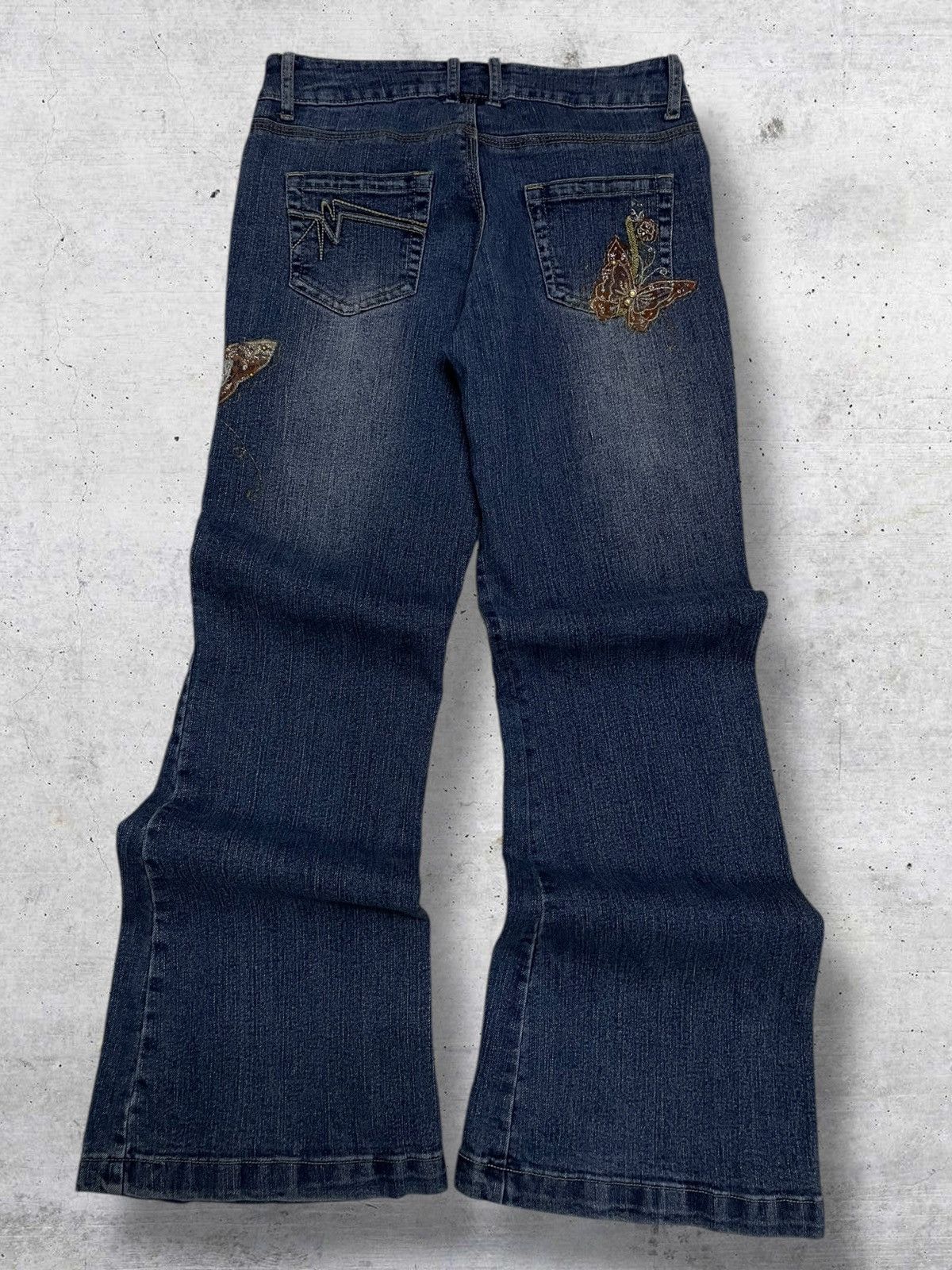 Tornado Mart VINTAGE 90S JAPAN BUTTERY NEPHENTES STYLE EMRBROIDERED FLARE Size US 30 / EU 46 - 9 Thumbnail
