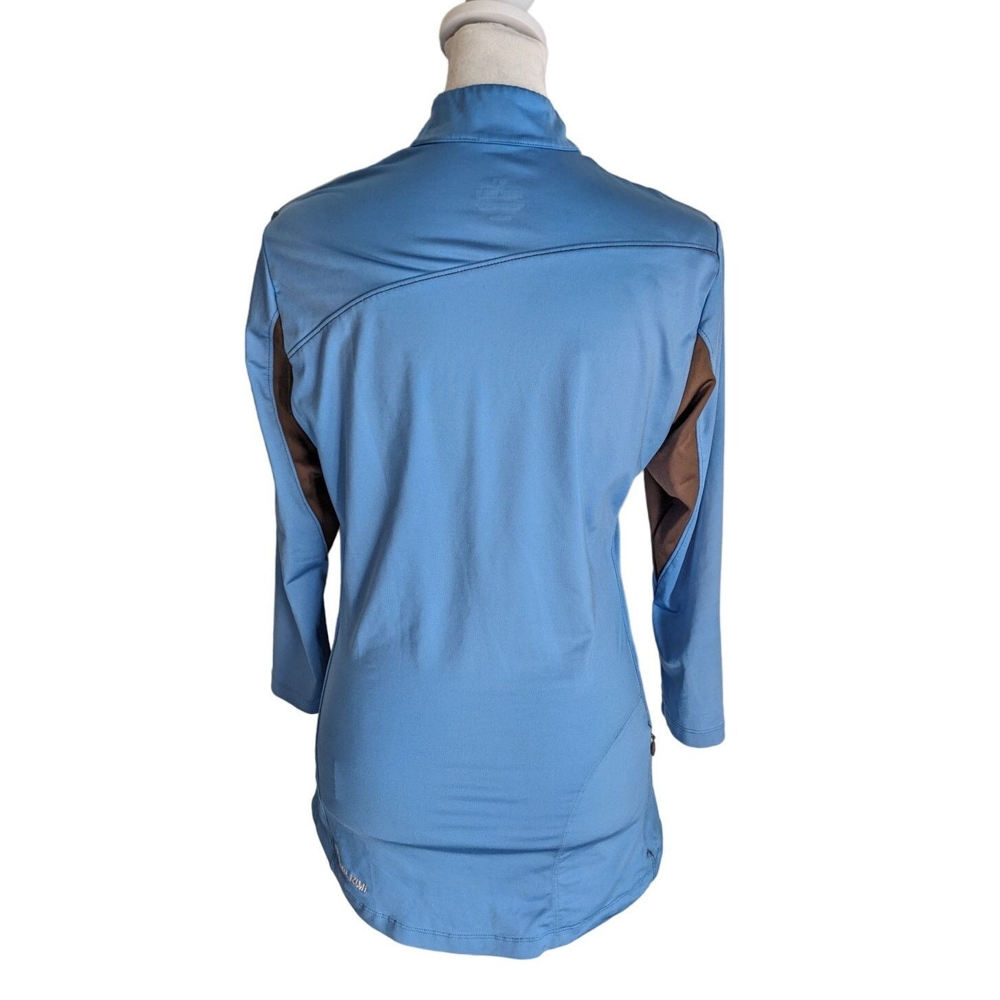PEARL iZUMi Pearl Izumi Blue Quarter Zip Cycling Jersey Sportswear Size M / US 6-8 / IT 42-44 - 4 Thumbnail