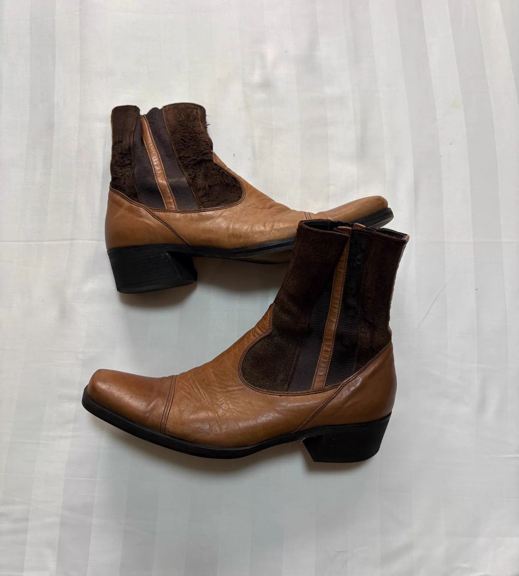 Tornado Mart Tornado Mart Jpn vintage paneled suede boots S 255 Size US 7 / EU 40 - 8 Thumbnail