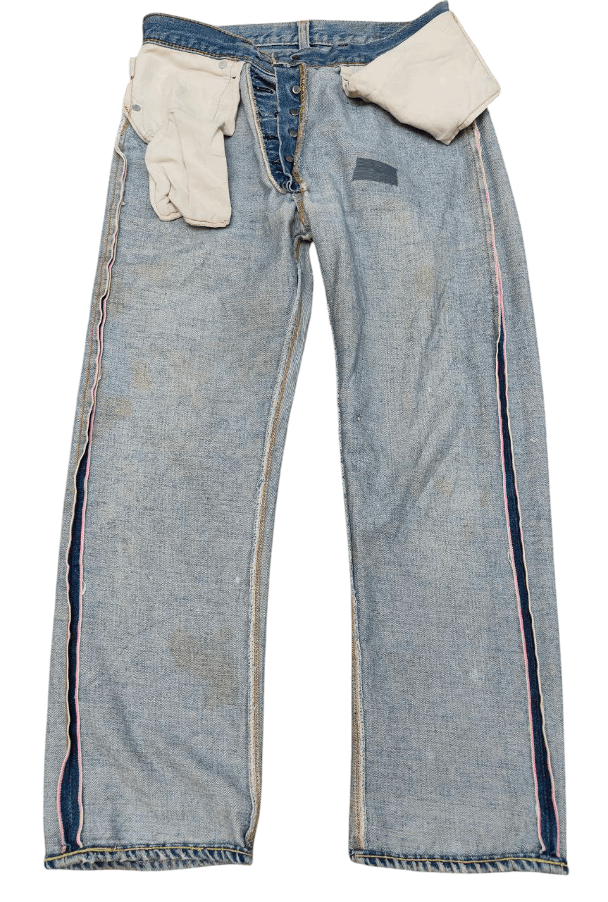 Levi's 60s Vtg Rare Levi's 501 Selvedge , Button no 6 Size US 29 - 3 Thumbnail