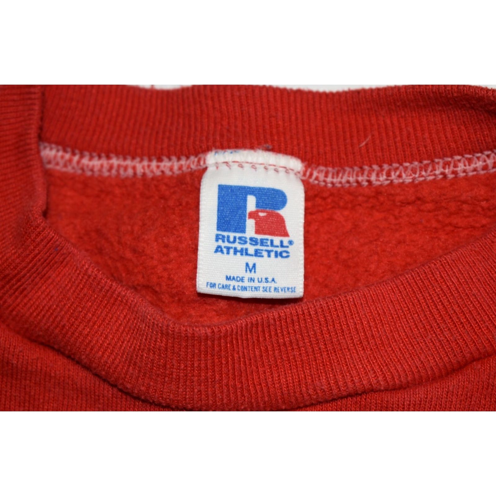 Russell Athletic VINTAGE Russell Athletic Sweatshirt Red USA Florida Vero Beach Cotton Crew Neck Long Sleeve Unisex Adults S Graphic Print Pullover Size US S / EU 44-46 / 1 - 4 Thumbnail