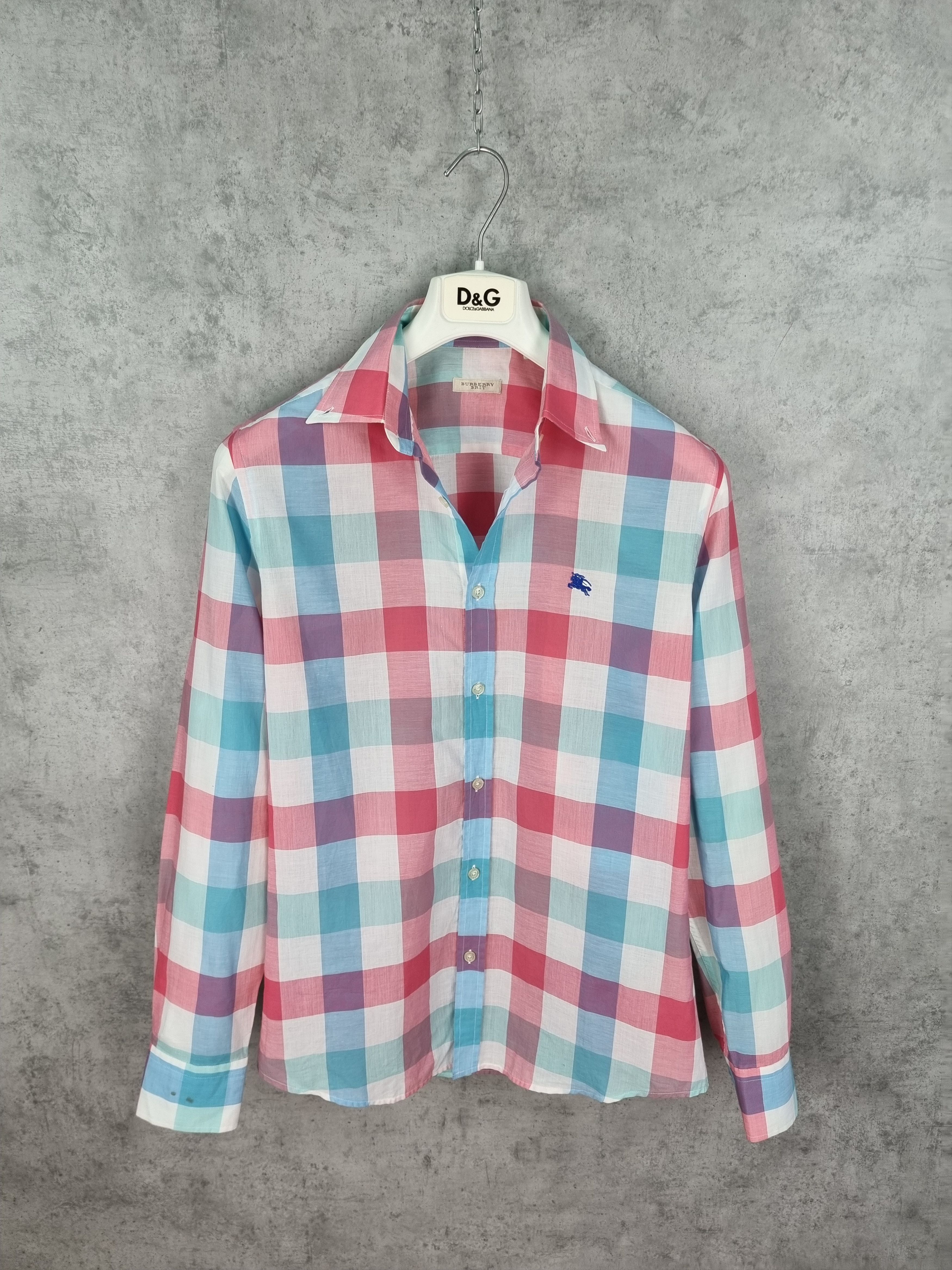 Burberry Burberry Very Light Plaid Shirt Size S / US 4 / IT 40 - 2 Thumbnail