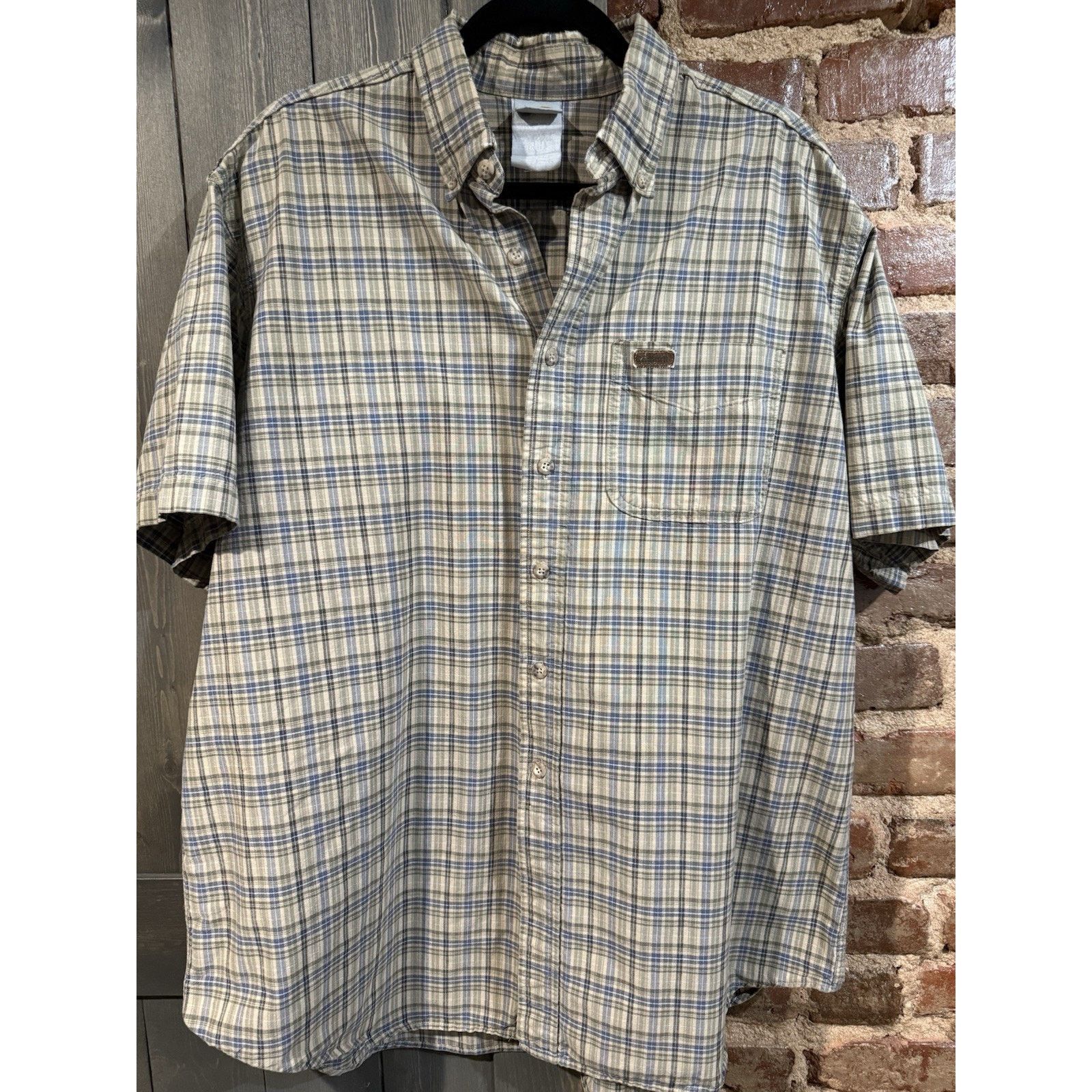 Carhartt Vintage Carhartt Men's Shirt Distressed Frayed Collar Sz 2XL Size US XXL / EU 58 / 5 - 2 Thumbnail