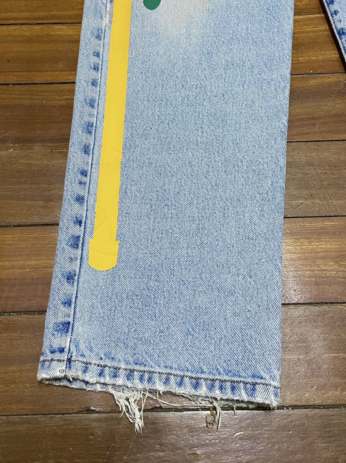 Japanese Brand × Vintage Rare Design Vintage Nostalgia Dungarees Cowboy Jeans 1990s Size US 36 / EU 52 - 5 Thumbnail