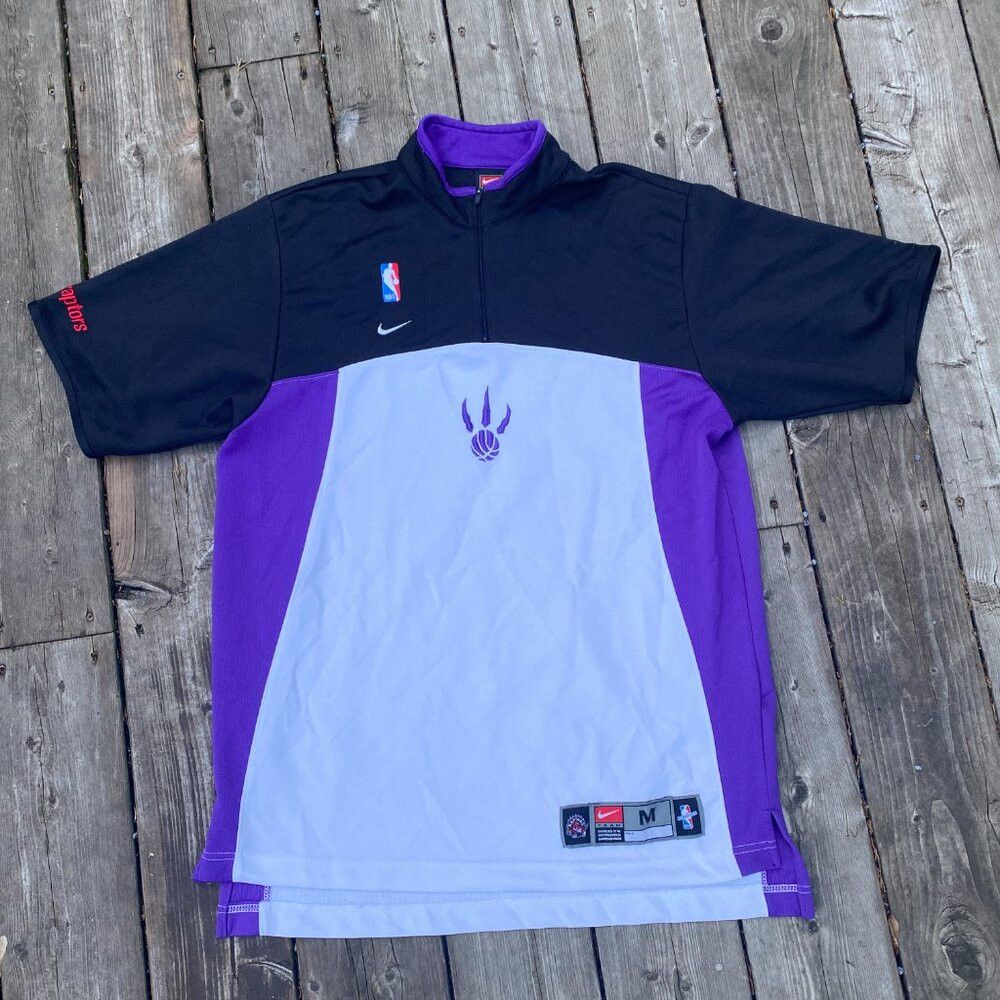 Nike × Vintage Vintage 1999 Nike Toronto Raptors Team NBA Basketball Warmu Size US M / EU 48-50 / 2 - 9 Thumbnail