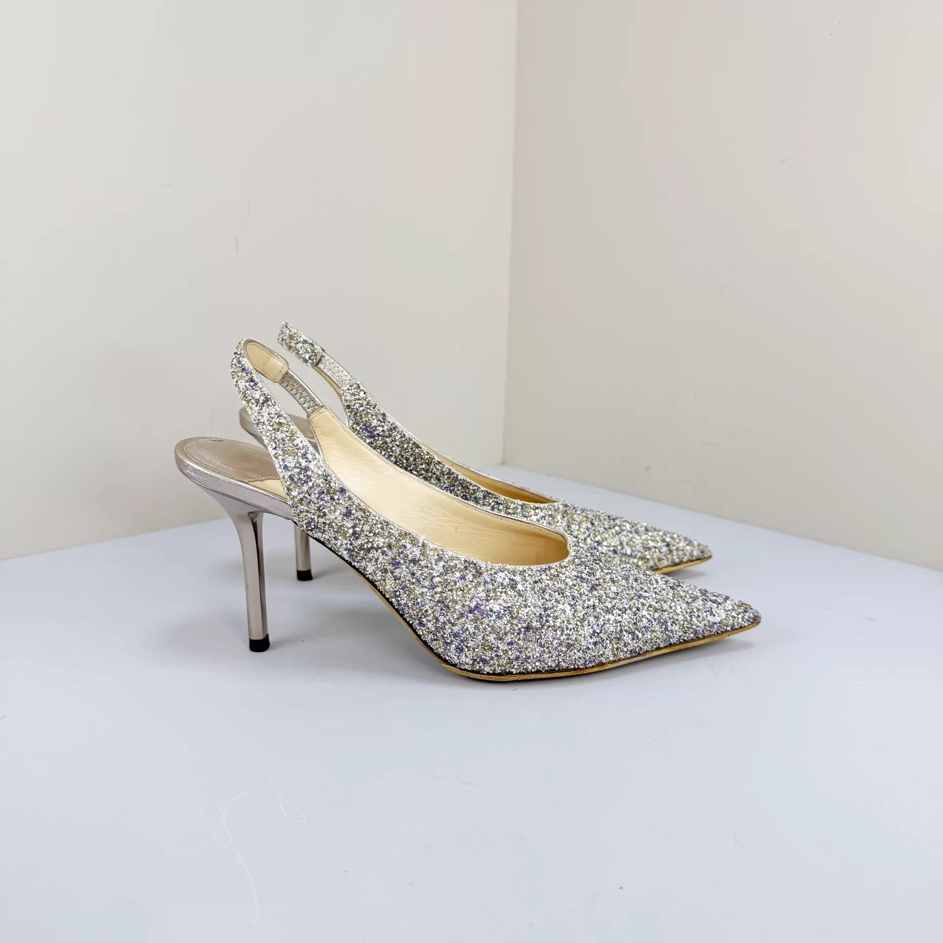 Jimmy Choo Jimmy Choo Sequin Heels 35 95% New Size US 4.5 / IT 34.5 - 4 Thumbnail