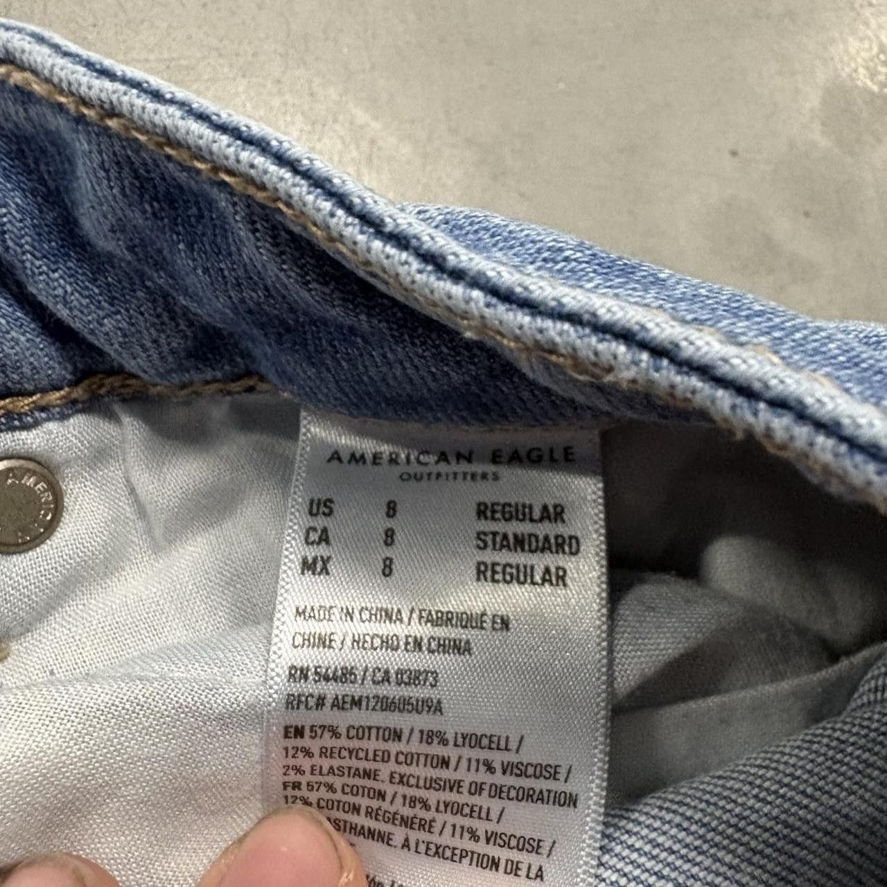 American Eagle Outfitters Crazy Vintage Y2K/2000s Super Baggy Wideleg Streetwear American Eagle Light Blue Wash Denim Jeans! Size US 30 / EU 46 - 6 Thumbnail