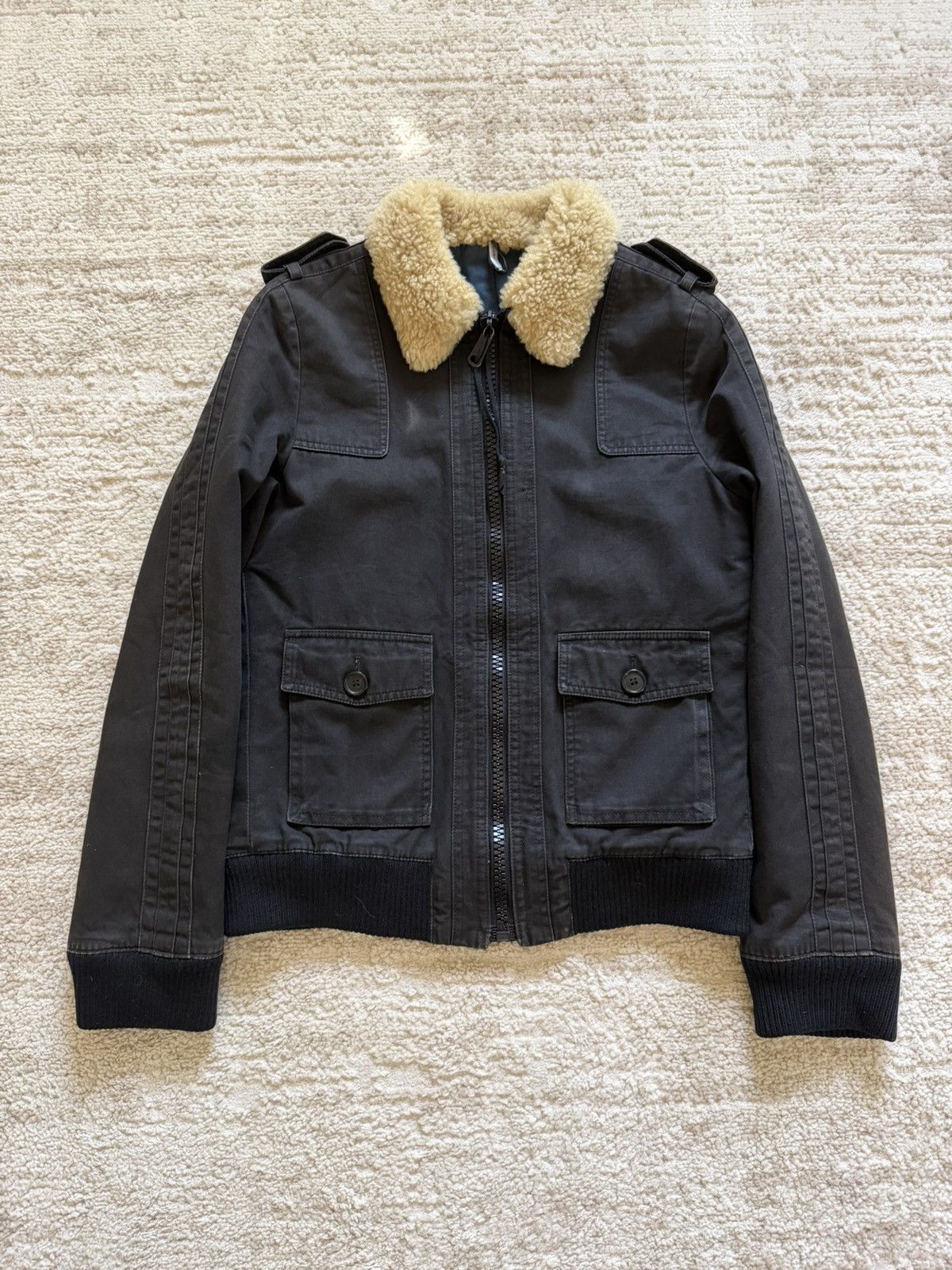 Dior × Hedi Slimane Dior Homme AW05 Shearling Collar Aviator