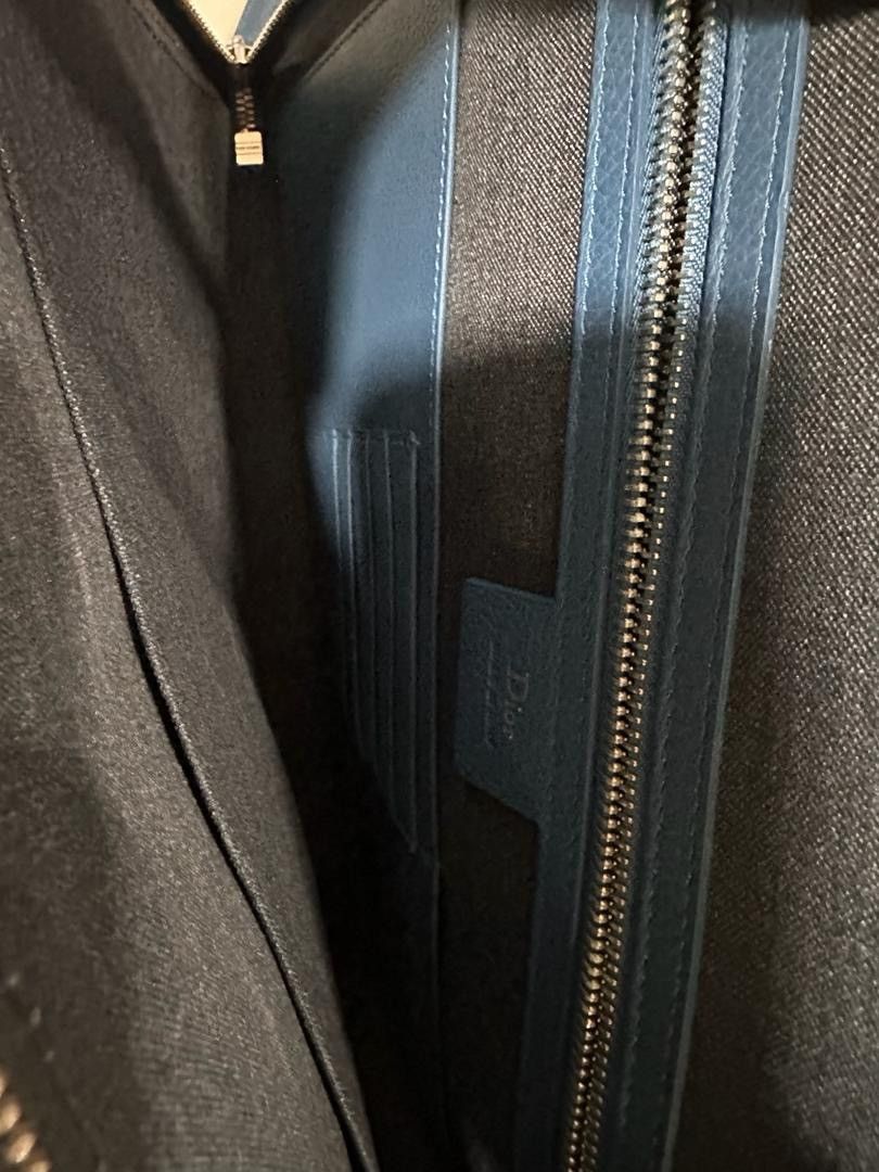 Dior Authentic Dior Homme Clutch Document Blue Size ONE SIZE - 11 Thumbnail