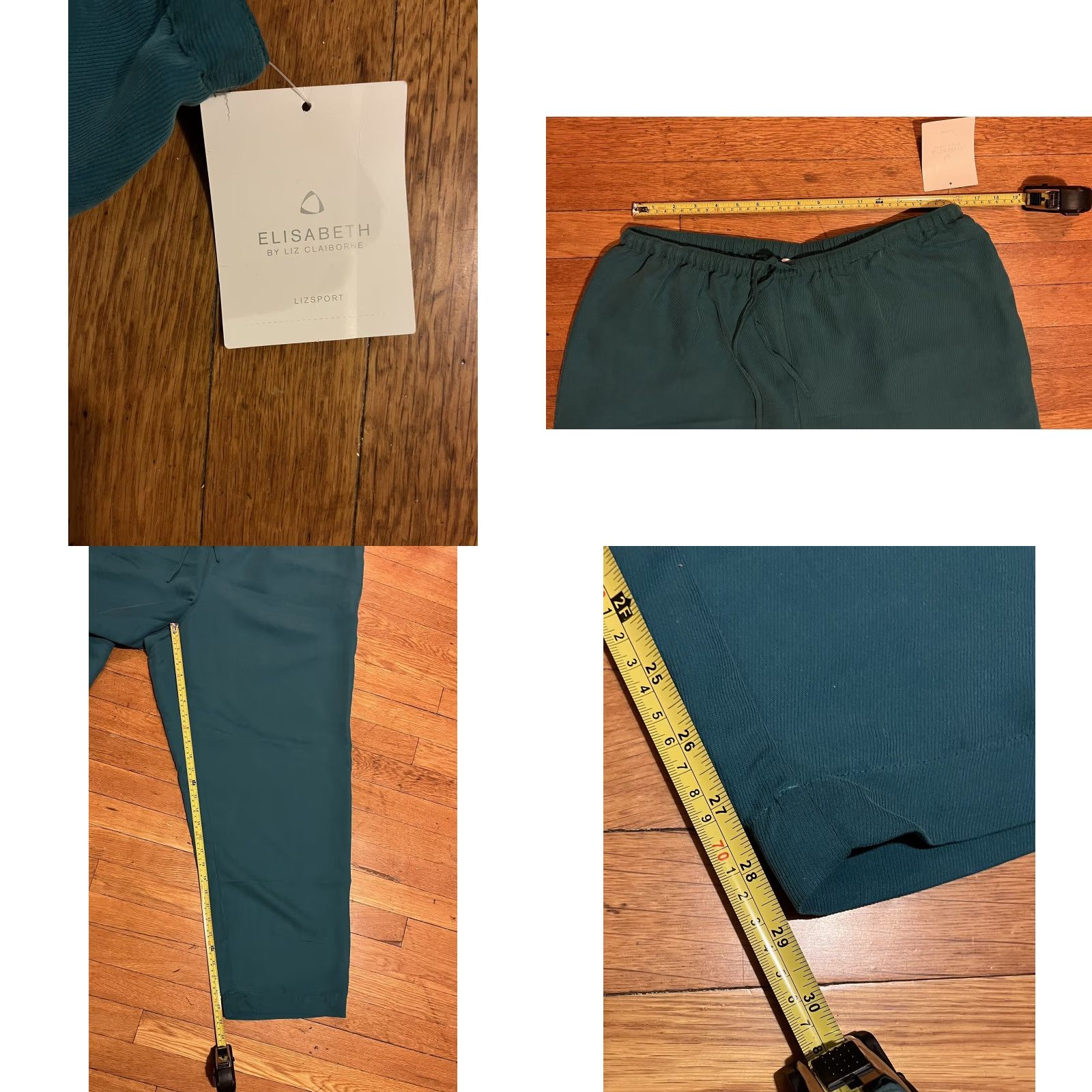 Liz Claiborne VINTAGE Liz Claiborne Sweatpants Women’s 2XL Green Blue Jewel Tones Casual Pants Size 40" / US 18 - 8 Thumbnail