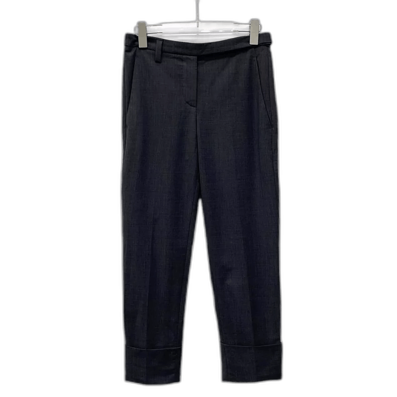 Brunello Cucinelli Brunello Cucinelli Gray Wool Casual Trousers Size 38" / US 16 / IT 52 - 1 Thumbnail