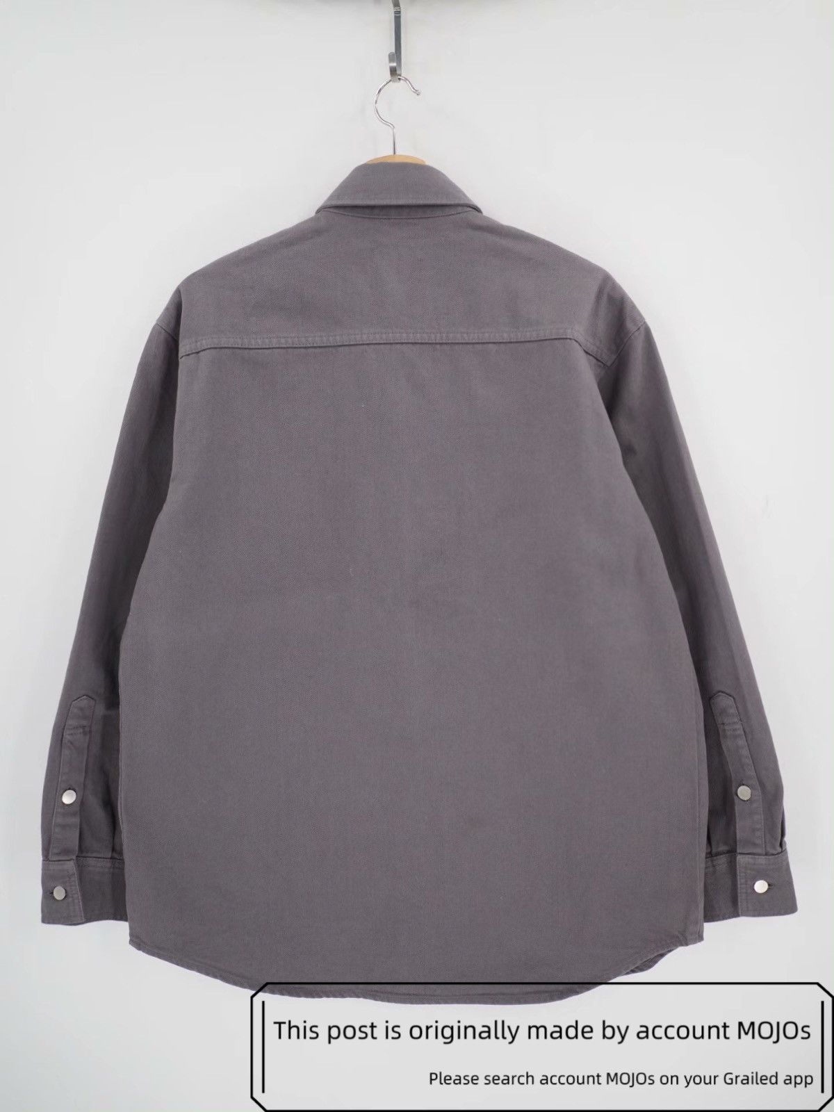 Raf Simons Sz M Raf Simons 18SS Logo Leather Patch Shirt Jacket mojos10 Size US M / EU 48-50 / 2 - 2 Thumbnail