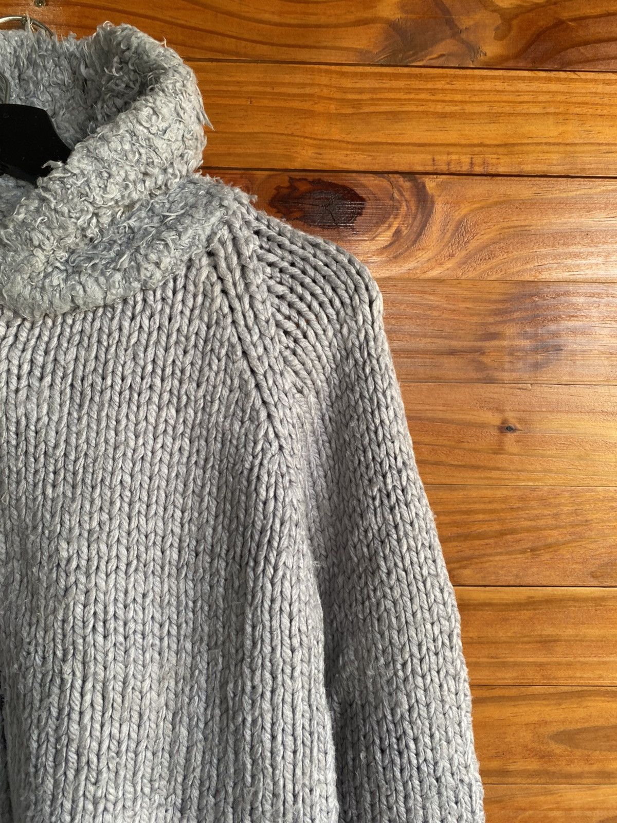 Bape BAPY by A Bathing Ape Grey Knit Zip Hoodie Jacket Wool Blend Size M / US 6-8 / IT 42-44 - 10 Thumbnail