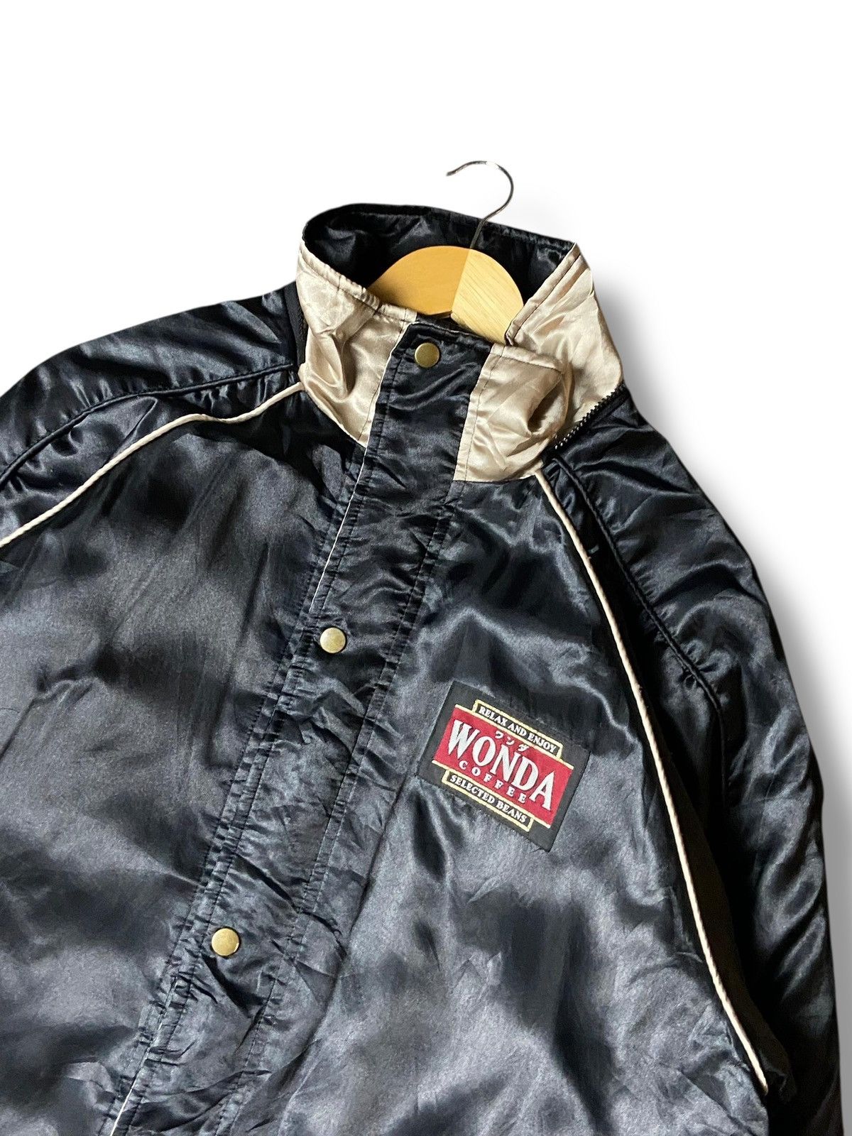 Japanese Brand Asahi Soft Drinks Wonda Coffee Nylon Jacket (147) Size US M / EU 48-50 / 2 - 6 Thumbnail