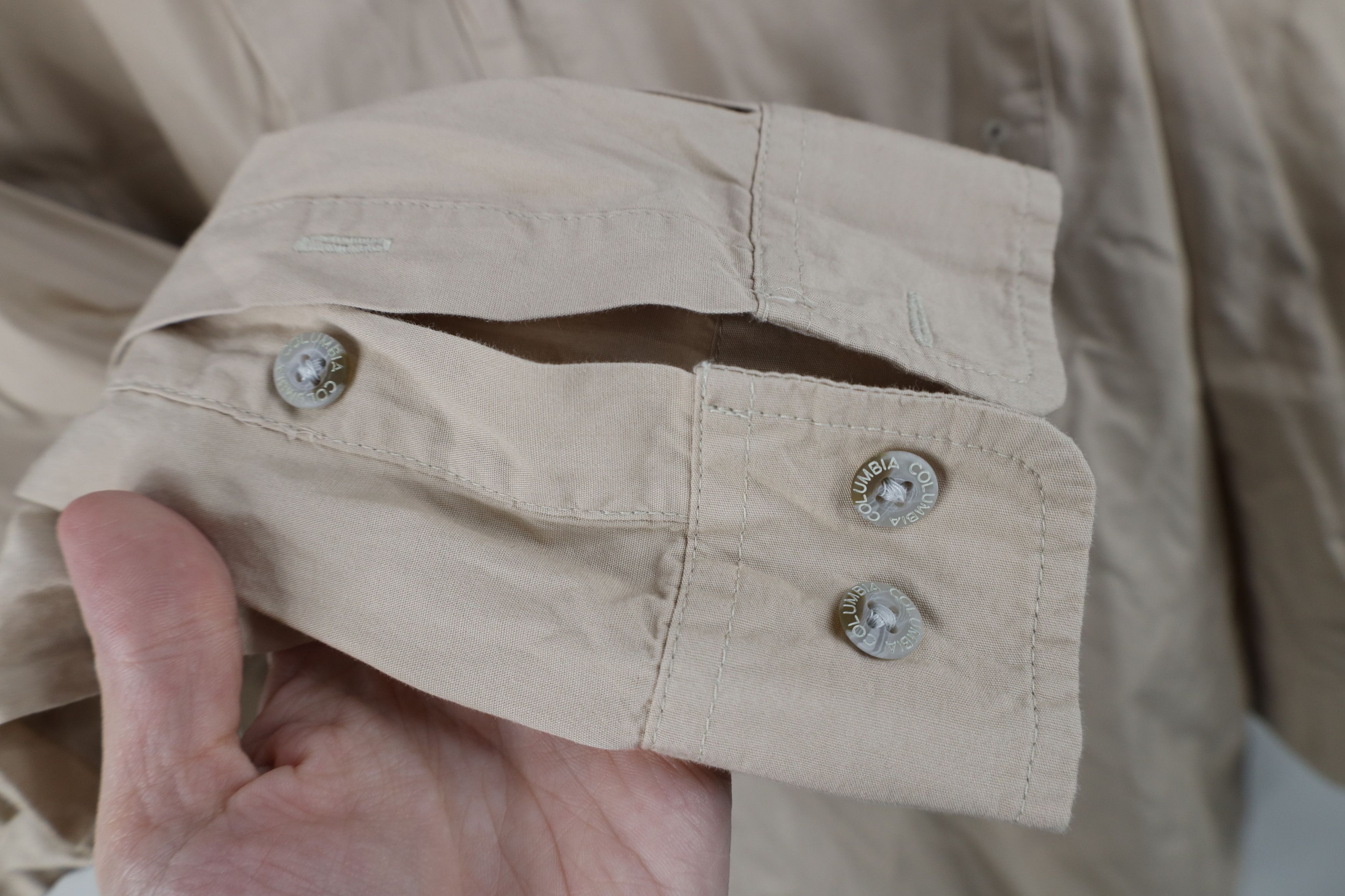 Columbia Columbia PFG Fishing Collared Button Down Shirt Beige Size US XL / EU 56 / 4 - 9 Thumbnail