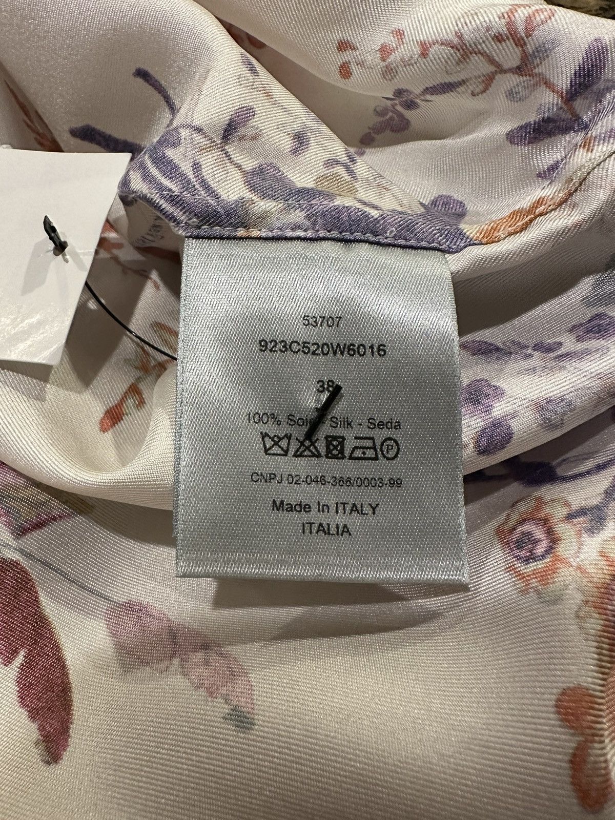 Dior Dior x Kaws Kim Jones Silk Floral Button Up Bee Logo Shirt Size US M / EU 48-50 / 2 - 12 Thumbnail