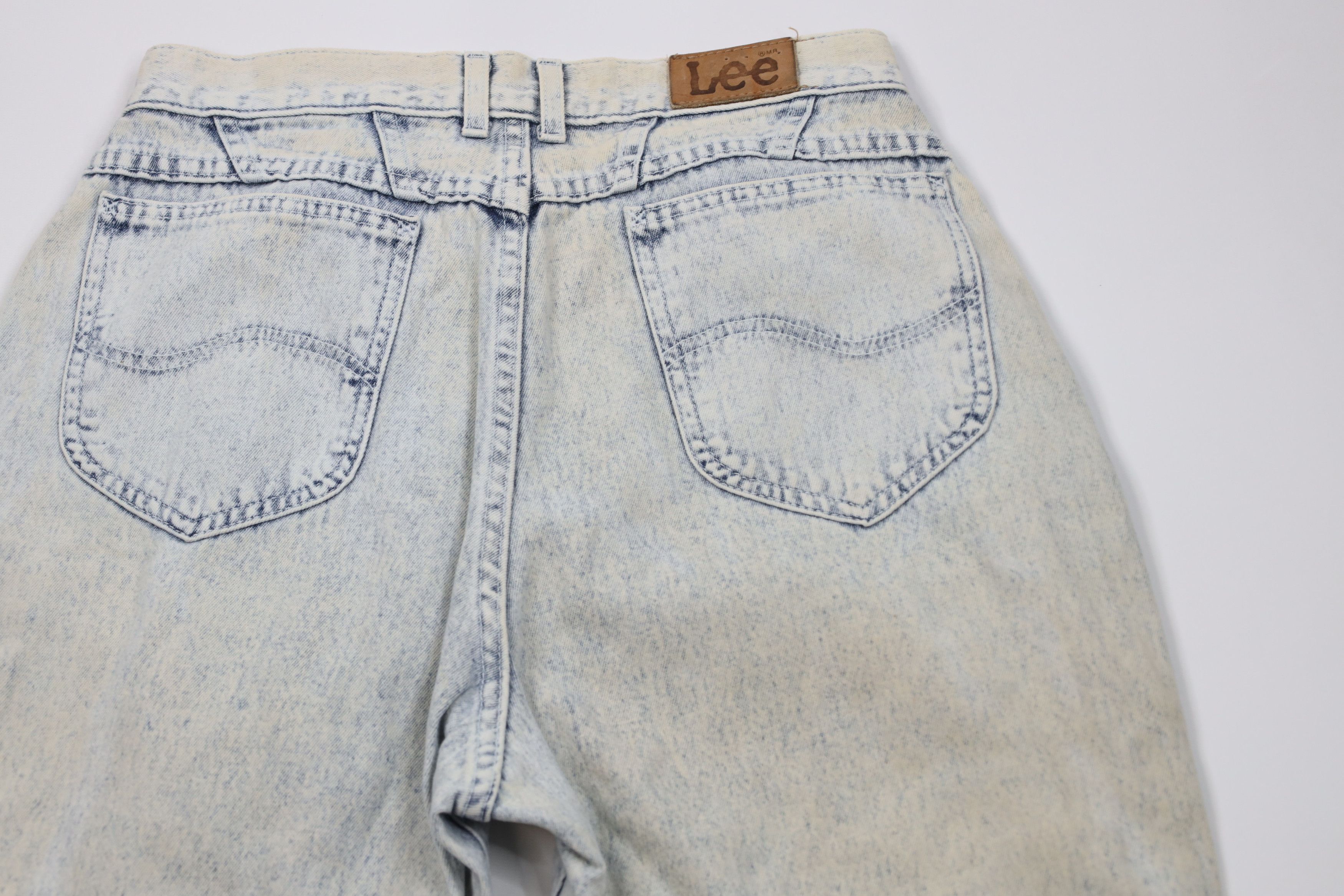 Lee × Vintage Vintage 90s Lee Acid Wash Relaxed Tapered Leg Jeans USA Size 34" / US 12 / IT 48 - 12 Thumbnail