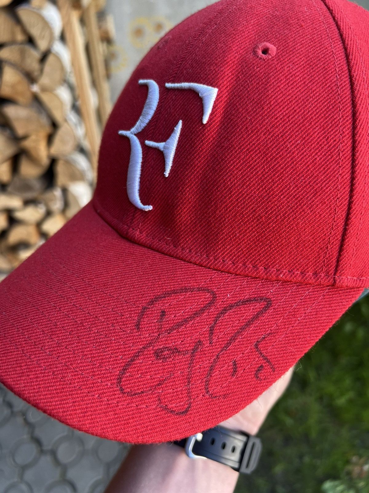 Vintage VERY RARE Nike Vintage RF Roger Federer Hat Cap Size ONE SIZE - 2 Thumbnail