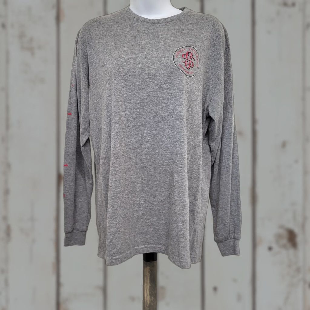 Vintage Simply Southern T-Shirt Woman’s Size Small Gray "You Will Shoot Your Eye Out Kid" Christmas Dog Crew Neck Long Sleeve Regular Cotton Shirt Womens Size S / US 4 / IT 40 - 1 Thumbnail