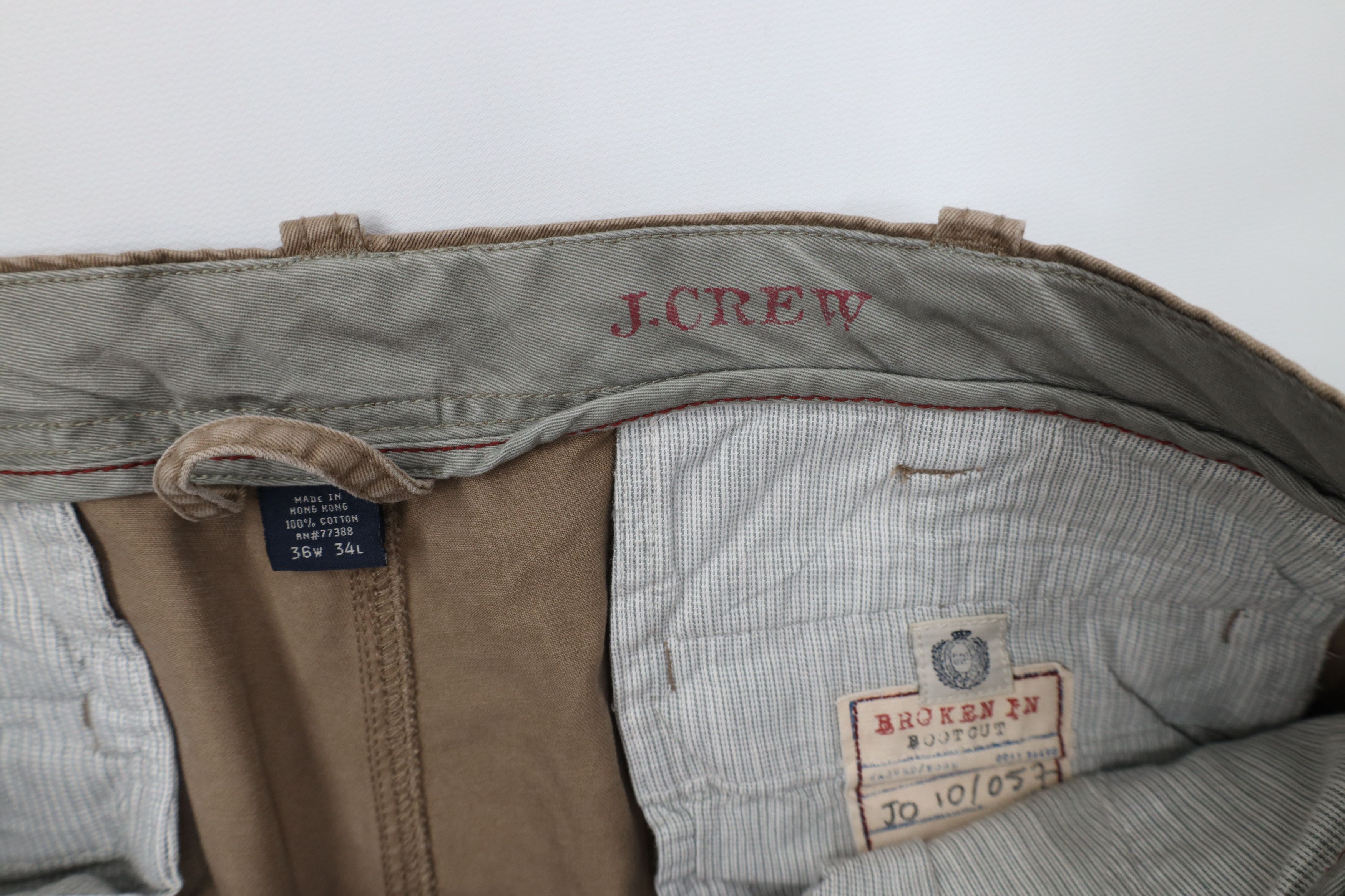 J.Crew Vintage 90s Y2K J Crew In Bootcut Wide Leg Chino Pants Size US 36 / EU 52 - 9 Thumbnail