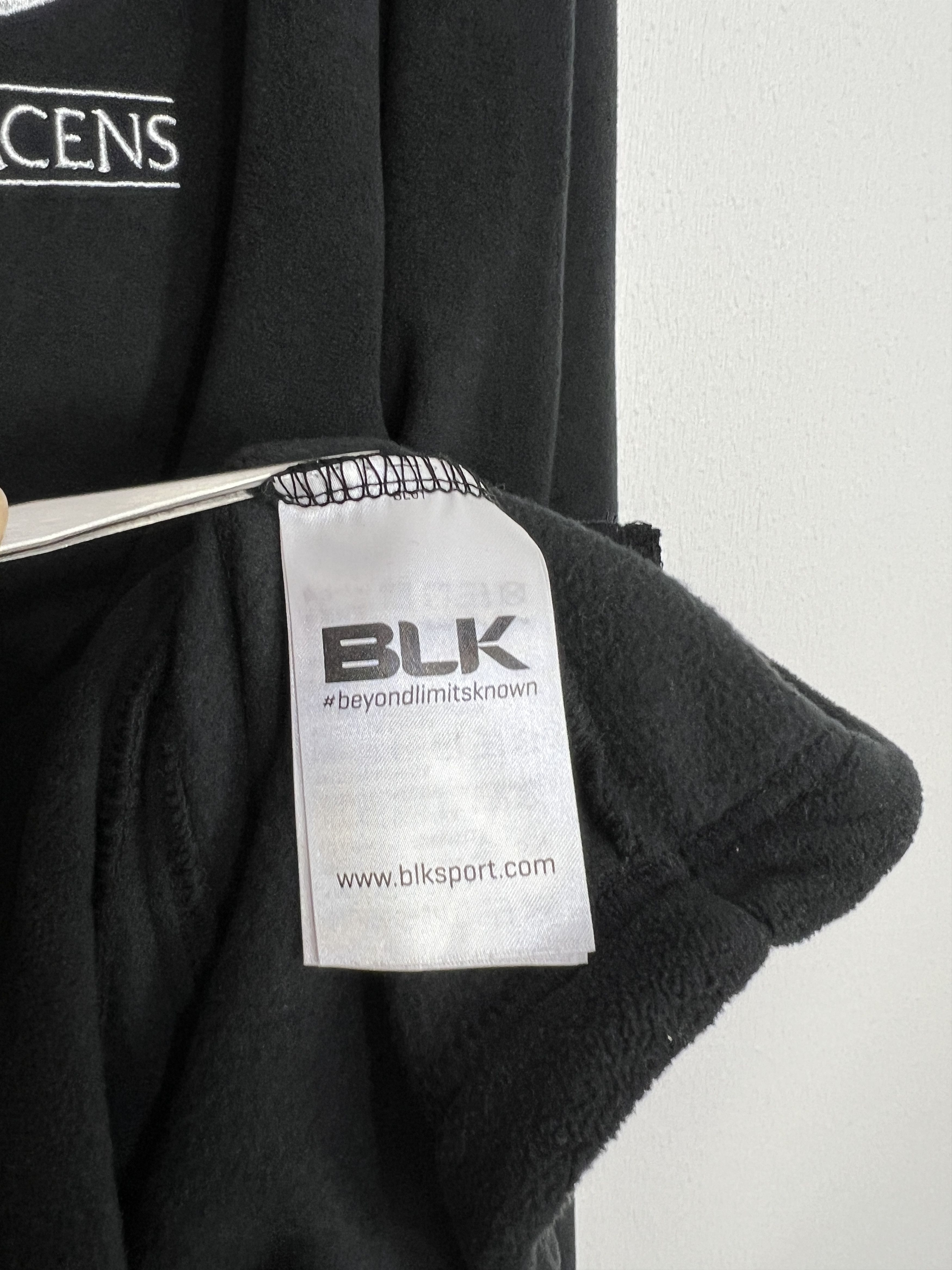 Vintage BLK Saracens Rugby Union Fleece Jacket Track Top Rare Hype Size US M / EU 48-50 / 2 - 7 Thumbnail